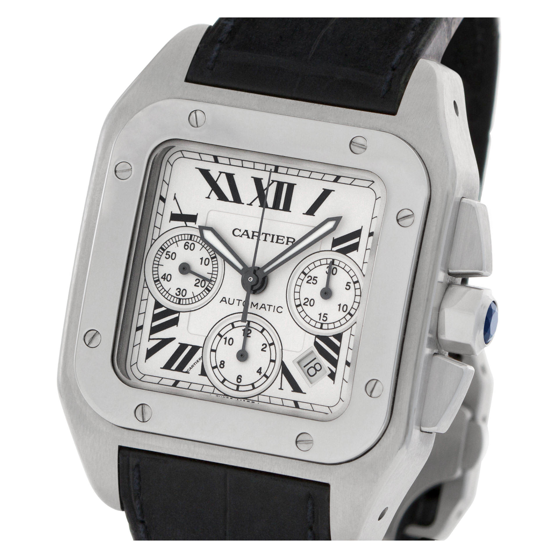 Cartier WX20090X8 Santos 100 Automatic Male Stainless Steel Watches Cartier WX20090X8 Santos 100 Automatic Male Stainless Steel Watches