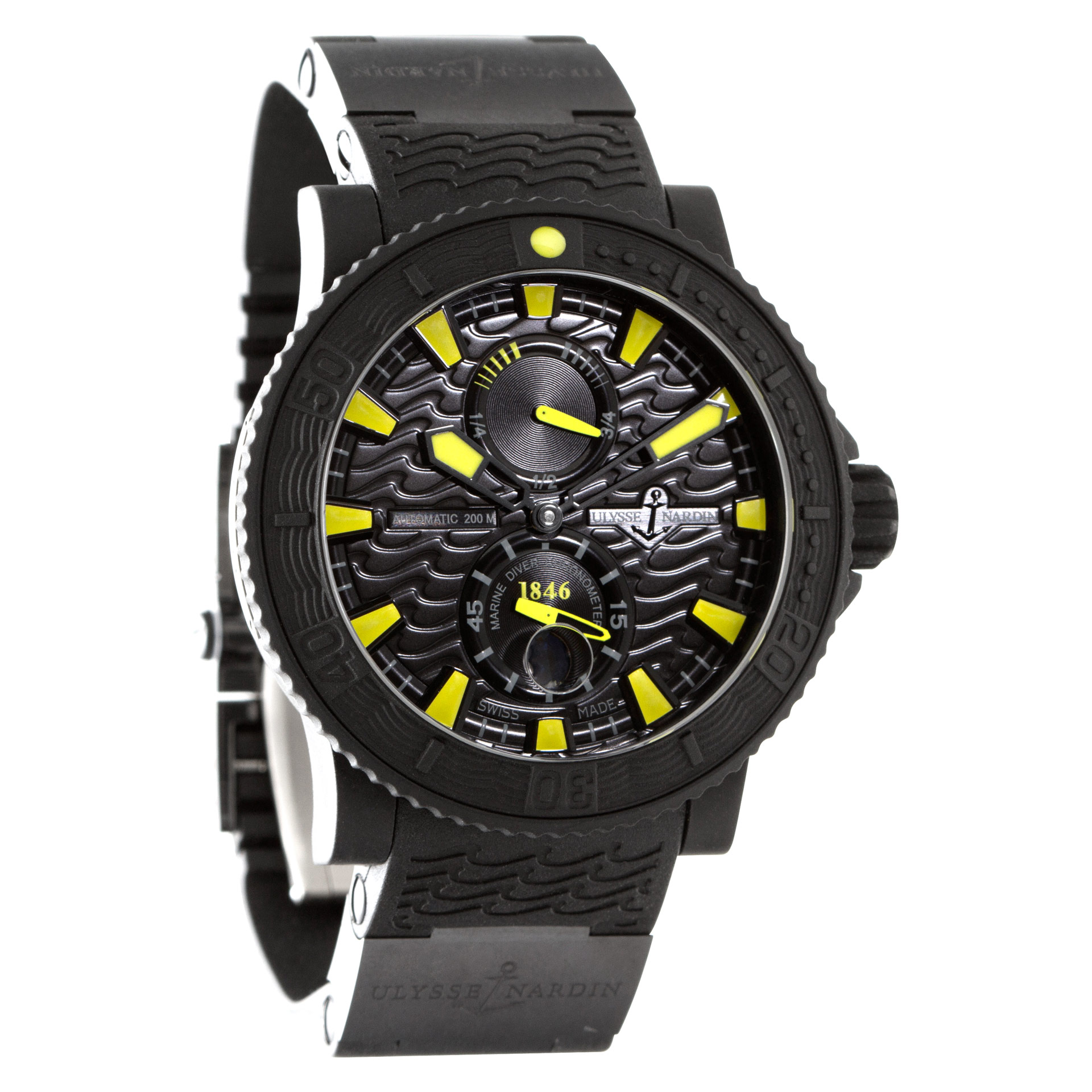 Ulysse Nardin 263-92-3c/924 Maxi Marine Automatic Male Stainless Steel & Rubber Watches Ulysse Nardin 263-92-3c/924 Maxi Marine Automatic Male Stainless Steel & Rubber Watches