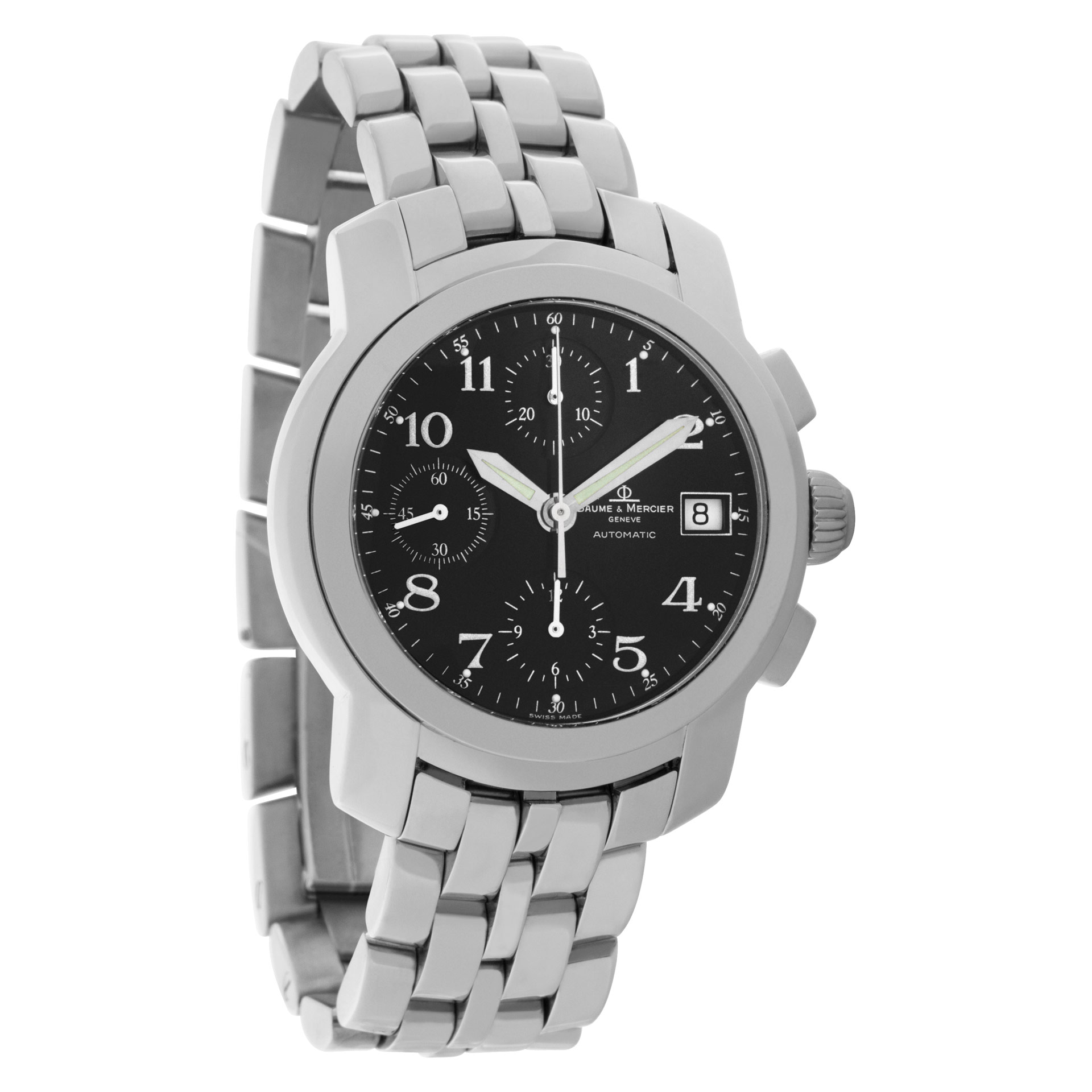 Baume & Mercier MVO45216 Capeland Automatic Male Stainless Steel Watches Baume & Mercier MVO45216 Capeland Automatic Male Stainless Steel Watches