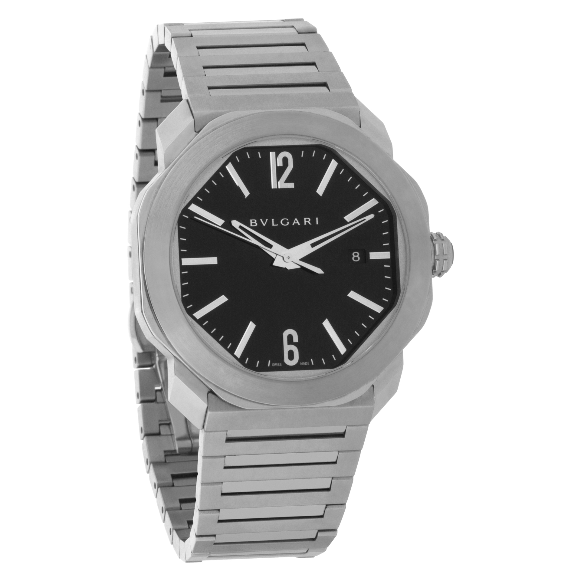 Bvlgari 102704 OCTO Automatic Male Stainless Steel Watches Bvlgari 102704 OCTO Automatic Male Stainless Steel Watches