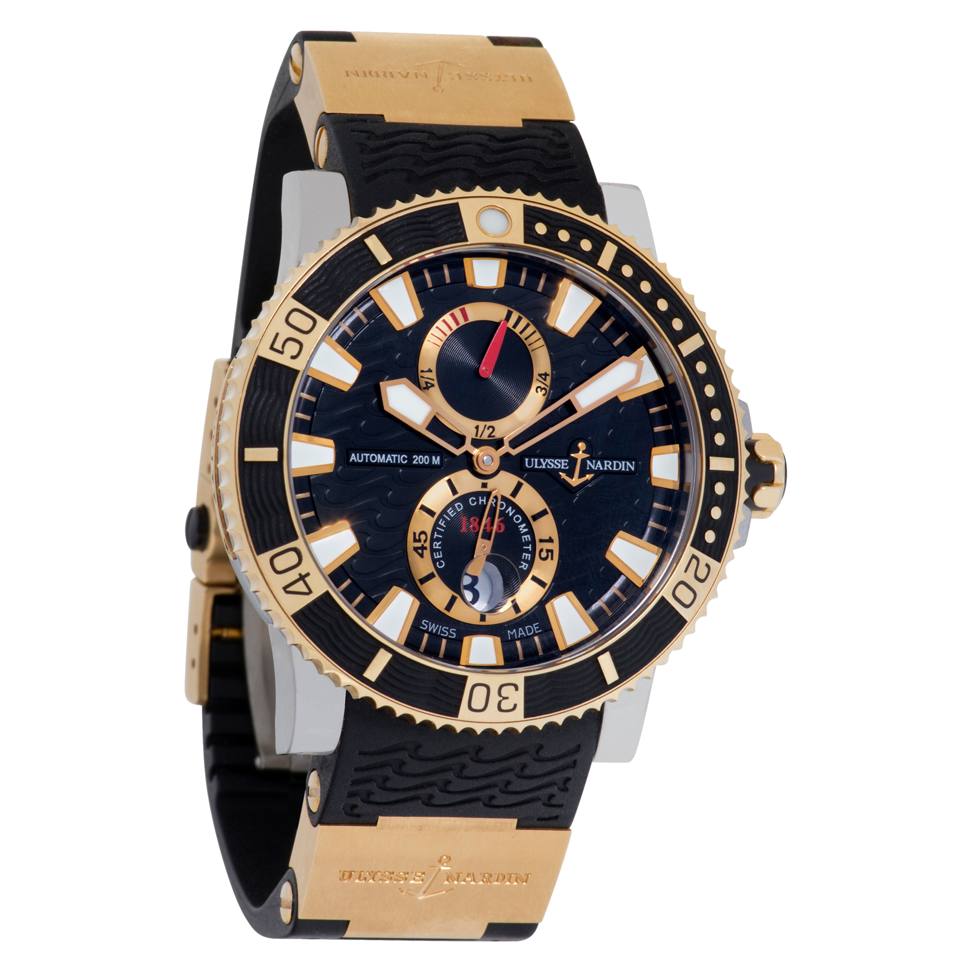 Ulysse Nardin 265-90 maxi diver Automatic Unisex 18k rose gold & titanium Watches Ulysse Nardin 265-90 maxi diver Automatic Unisex 18k rose gold & titanium Watches