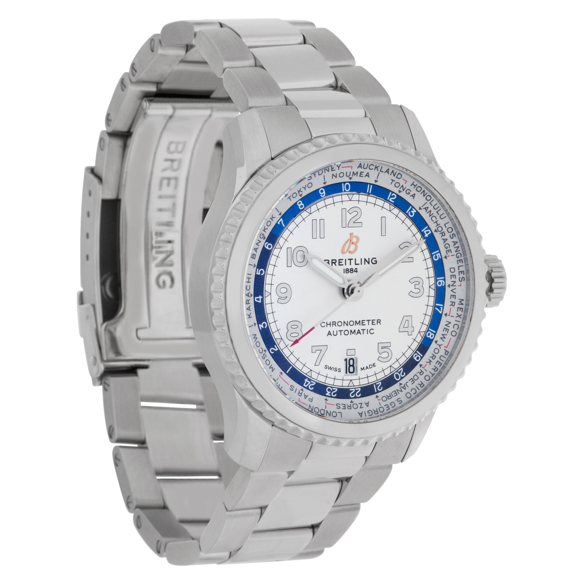 Breitling AB3521U01G1A Aviator Automatic Male Stainless Steel Watches Breitling AB3521U01G1A Aviator Automatic Male Stainless Steel Watches