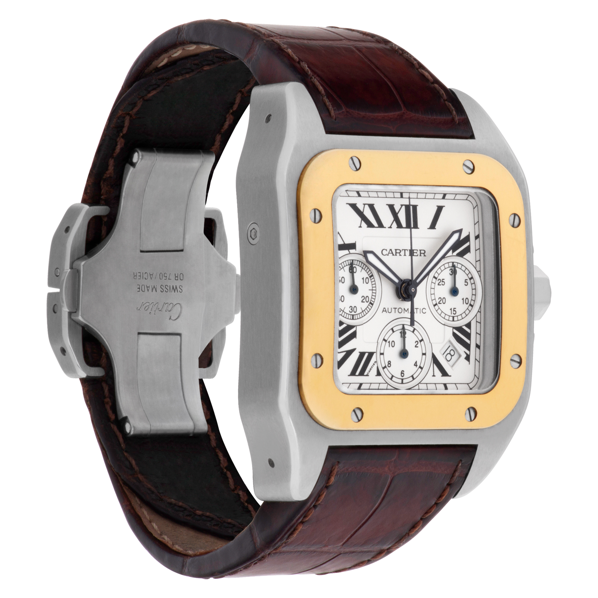 Cartier W20091X7 Santos 100 Automatic Male Stainless Steel Watches Cartier W20091X7 Santos 100 Automatic Male Stainless Steel Watches