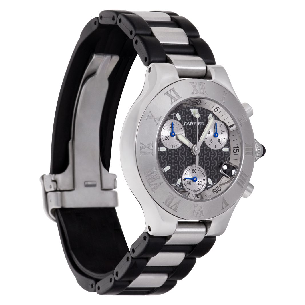 Cartier w10125U2 Chronoscaph 21 Quartz Unisex Stainless Steel Watches Cartier w10125U2 Chronoscaph 21 Quartz Unisex Stainless Steel Watches