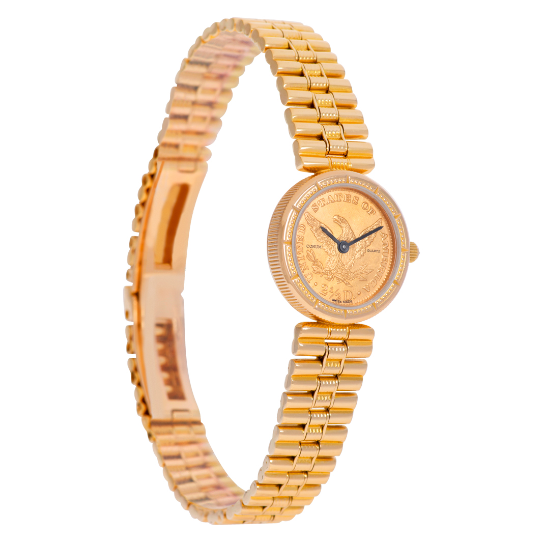 Corum 1852 $2.50 gold coin Quartz Female 18k yellow gold Watches Corum 1852 $2.50 gold coin Quartz Female 18k yellow gold Watches