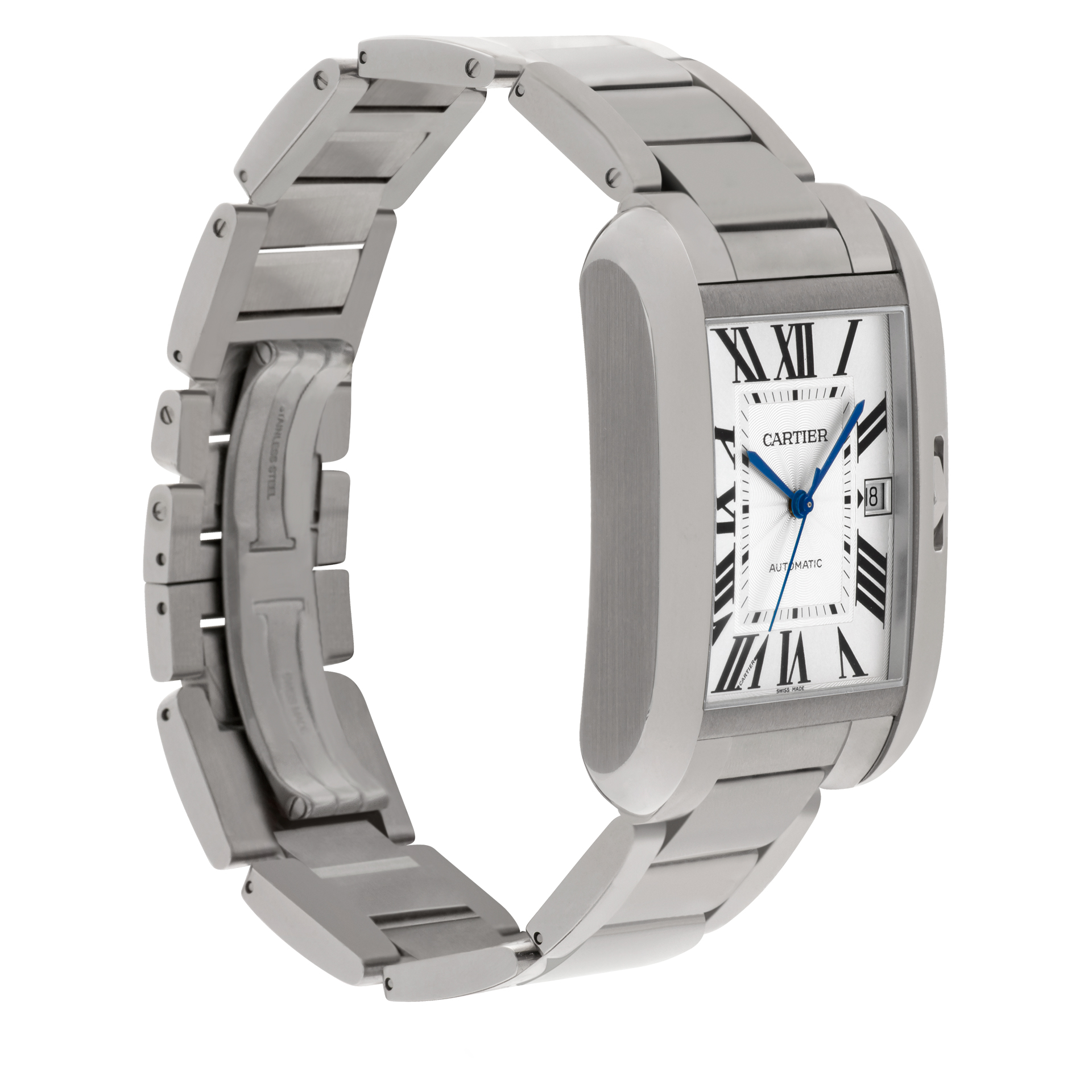 Cartier W5310008 Tank Anglaise XL Automatic Male Stainless Steel Watches Cartier W5310008 Tank Anglaise XL Automatic Male Stainless Steel Watches