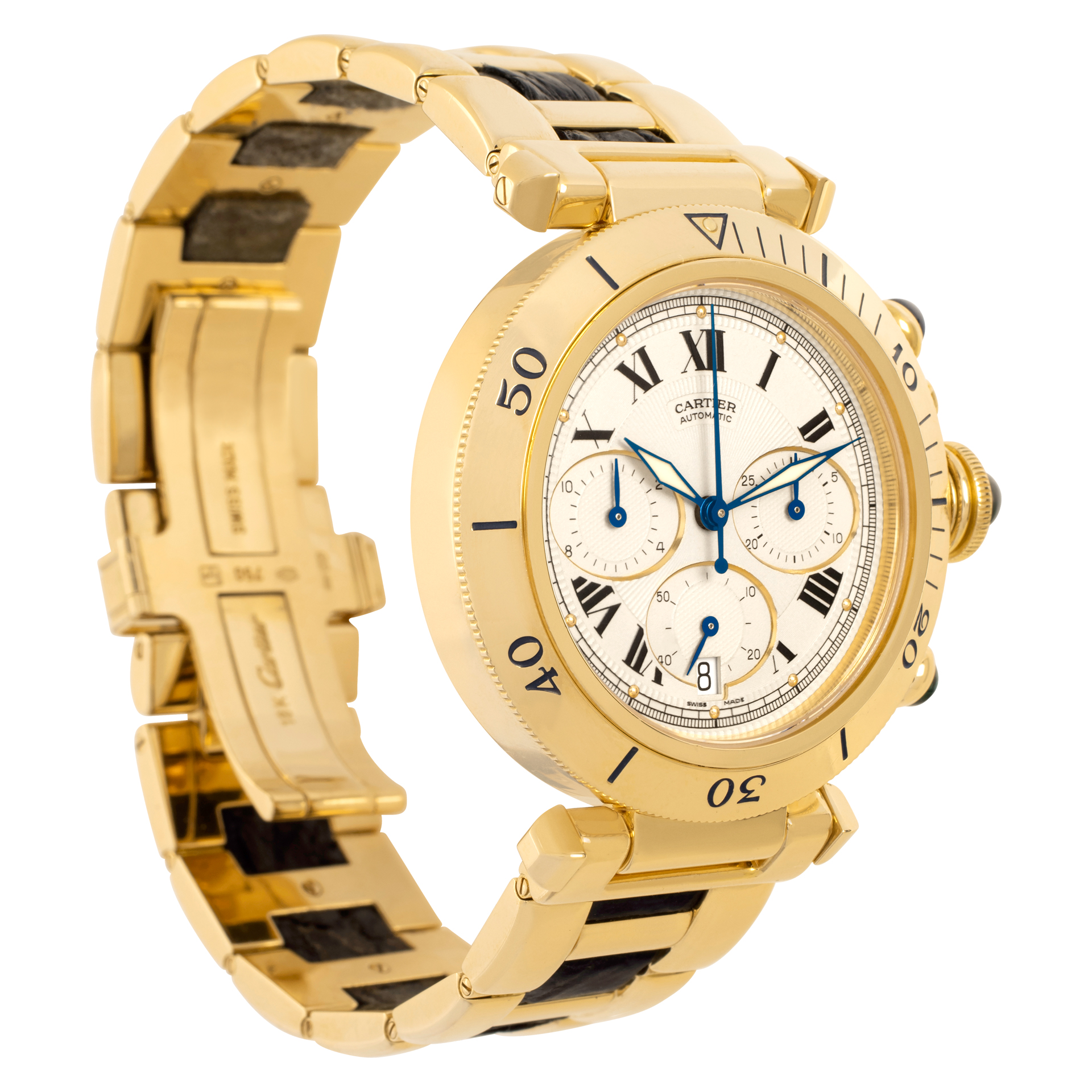 Cartier 2111 Pasha Chronograph Automatic Unisex 18k yellow gold Watches Cartier 2111 Pasha Chronograph Automatic Unisex 18k yellow gold Watches