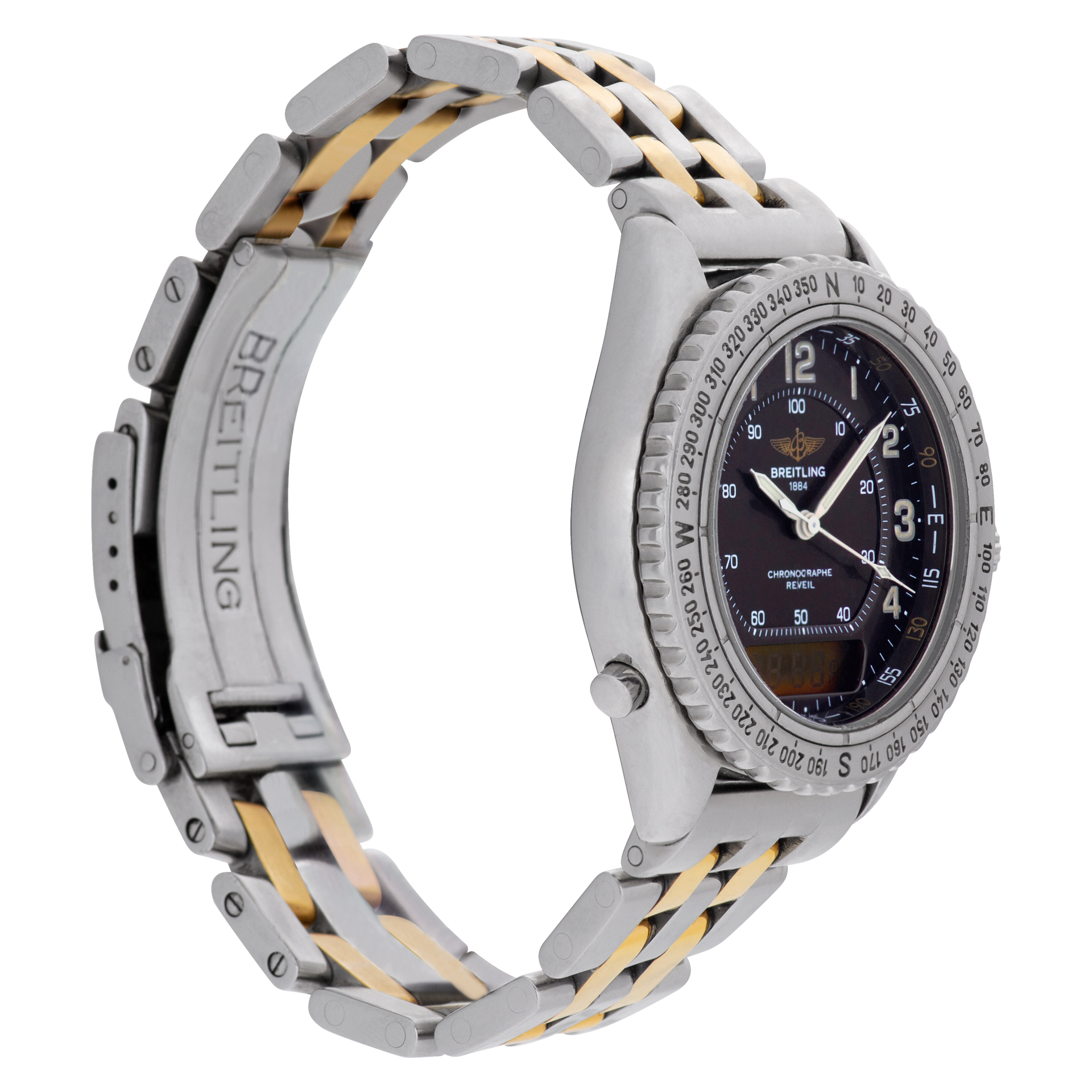 Breitling A51035 Reveil Quartz Male Stainless Steel Watches Breitling A51035 Reveil Quartz Male Stainless Steel Watches