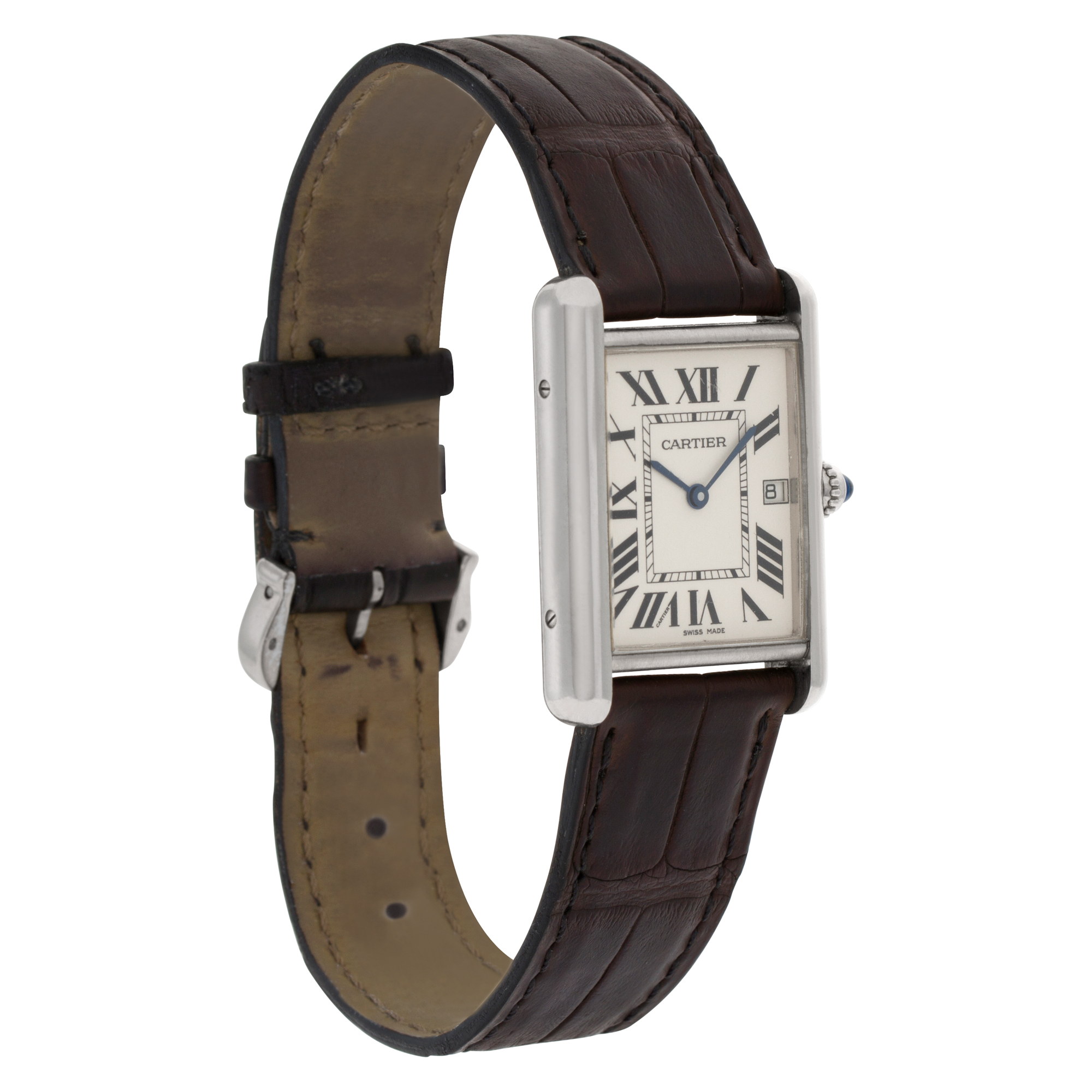 Cartier W1540956 Tank Louis Quartz Unisex 18k White Gold Watches Cartier W1540956 Tank Louis Quartz Unisex 18k White Gold Watches