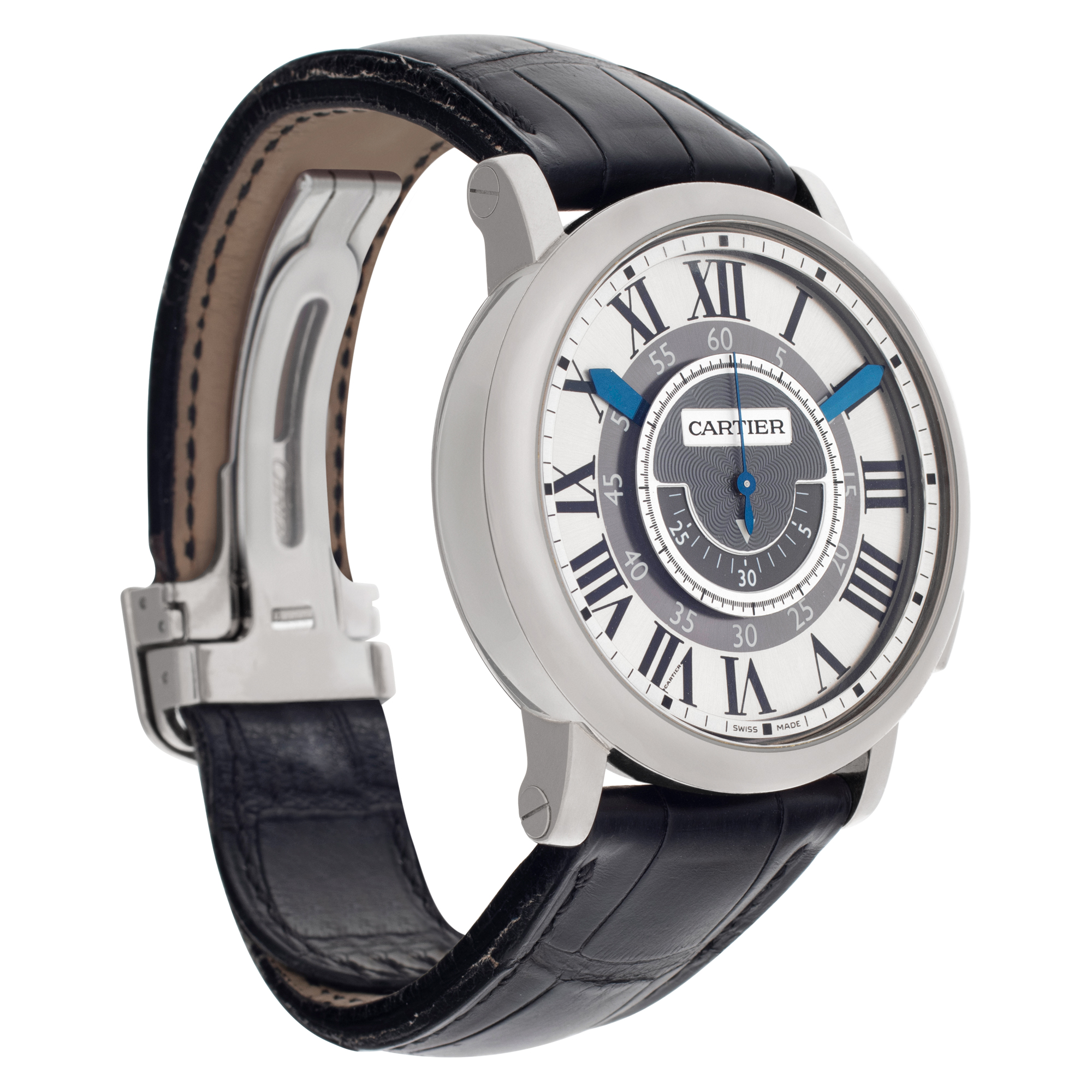 Cartier W1556051 Rotonde Manual Male 18k White Gold Watches Cartier W1556051 Rotonde Manual Male 18k White Gold Watches