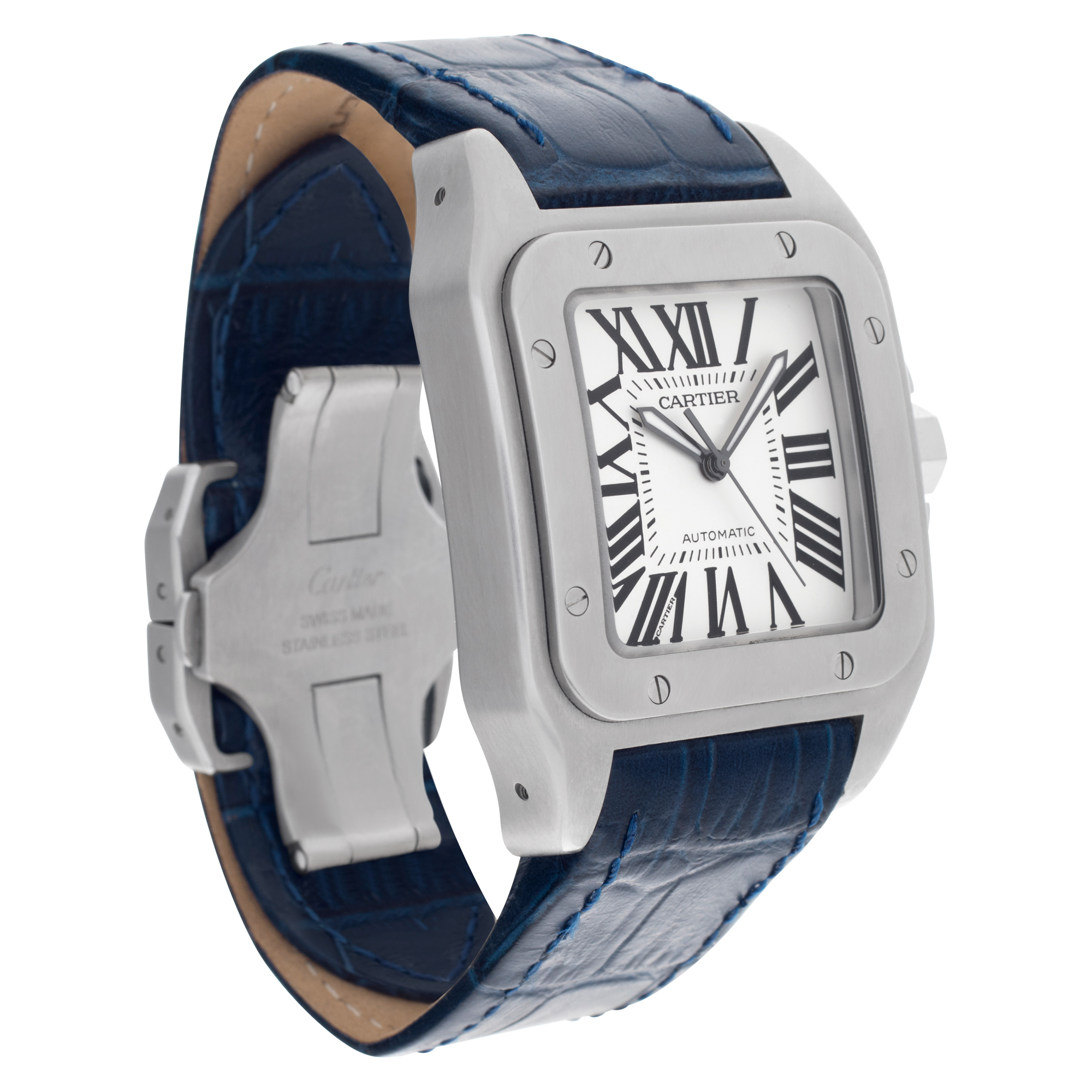 Cartier W20073X8 Santos 100 Automatic Male Stainless Steel Watches Cartier W20073X8 Santos 100 Automatic Male Stainless Steel Watches
