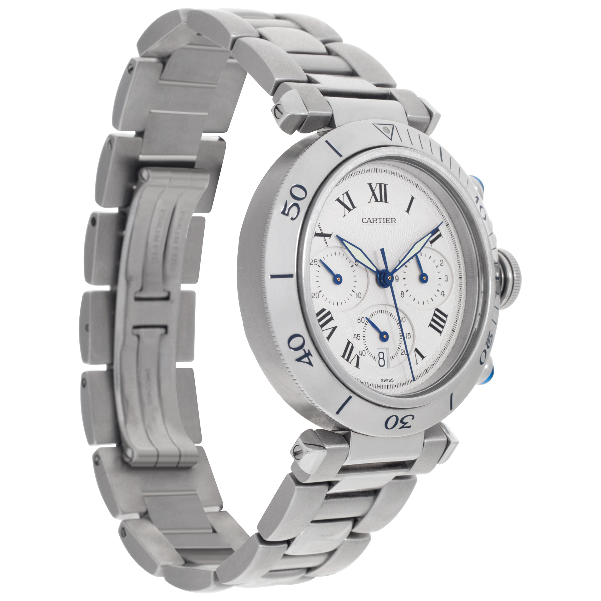 Cartier 1050 Pasha Quartz Male Stainless Steel Watches Cartier 1050 Pasha Quartz Male Stainless Steel Watches