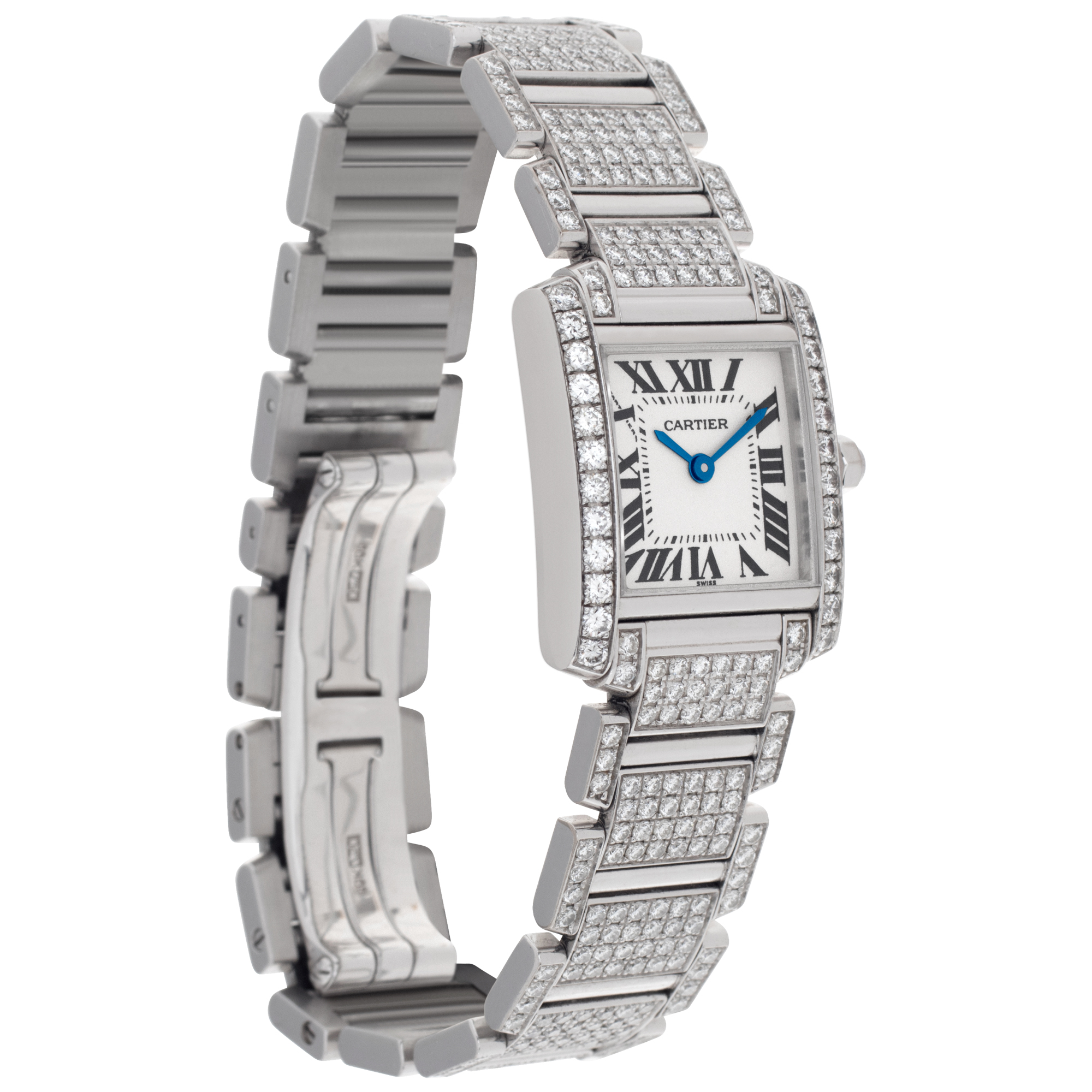 Cartier 2365 Tank Francaise Quartz Female 18k White Gold Watches Cartier 2365 Tank Francaise Quartz Female 18k White Gold Watches