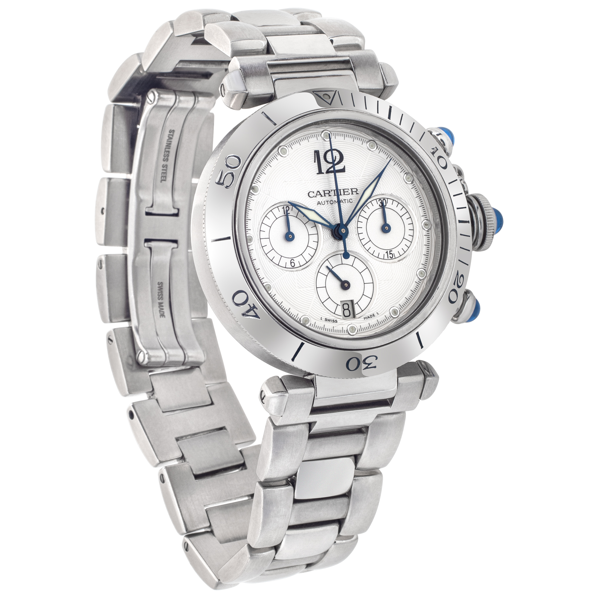Cartier w31030h3 Pasha Chronograph Automatic Male Stainless Steel Watches Cartier w31030h3 Pasha Chronograph Automatic Male Stainless Steel Watches