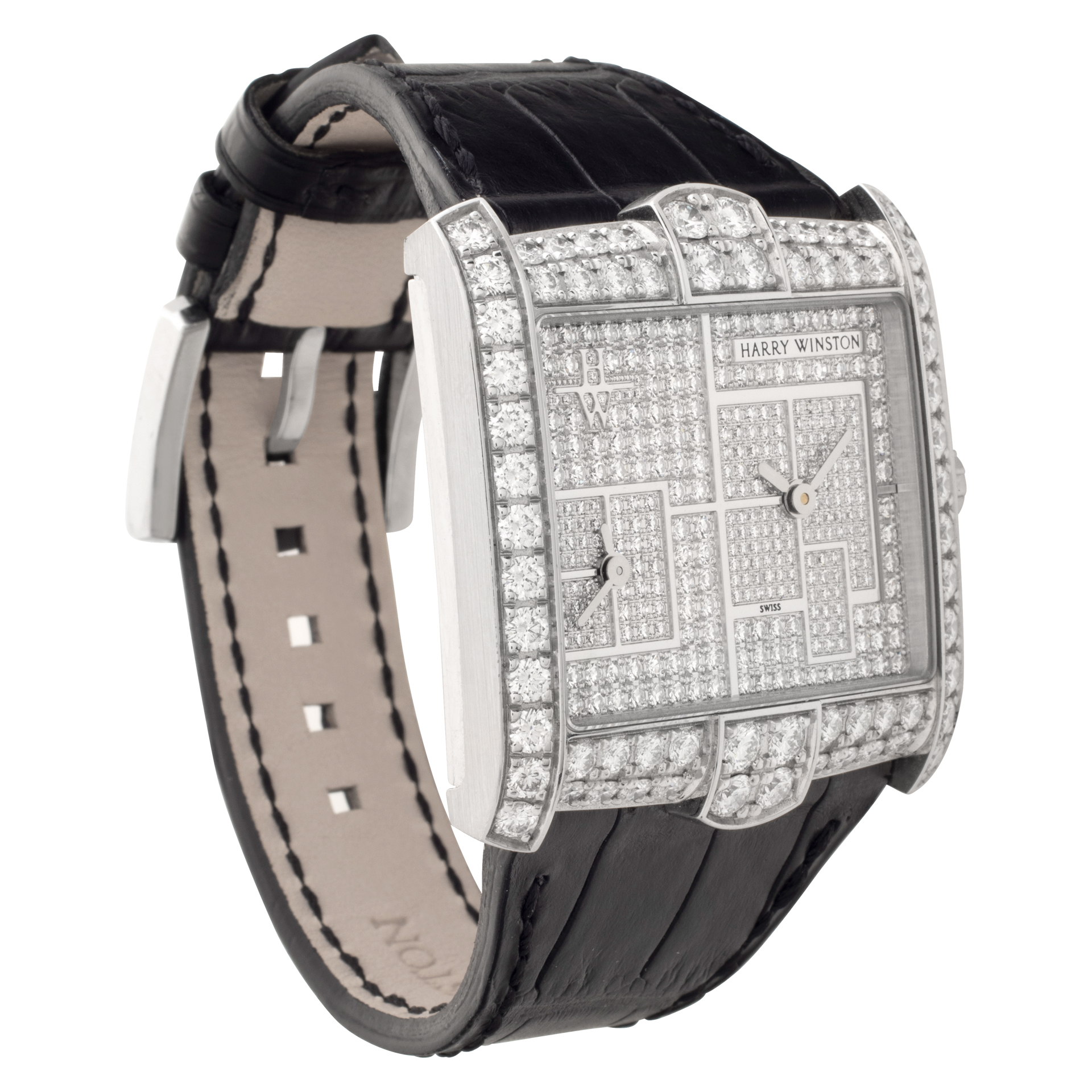 Harry Winston 350/lqtzwl.d4/bd AVENUE Quartz Female 18k White Gold Watches Harry Winston 350/lqtzwl.d4/bd AVENUE Quartz Female 18k White Gold Watches
