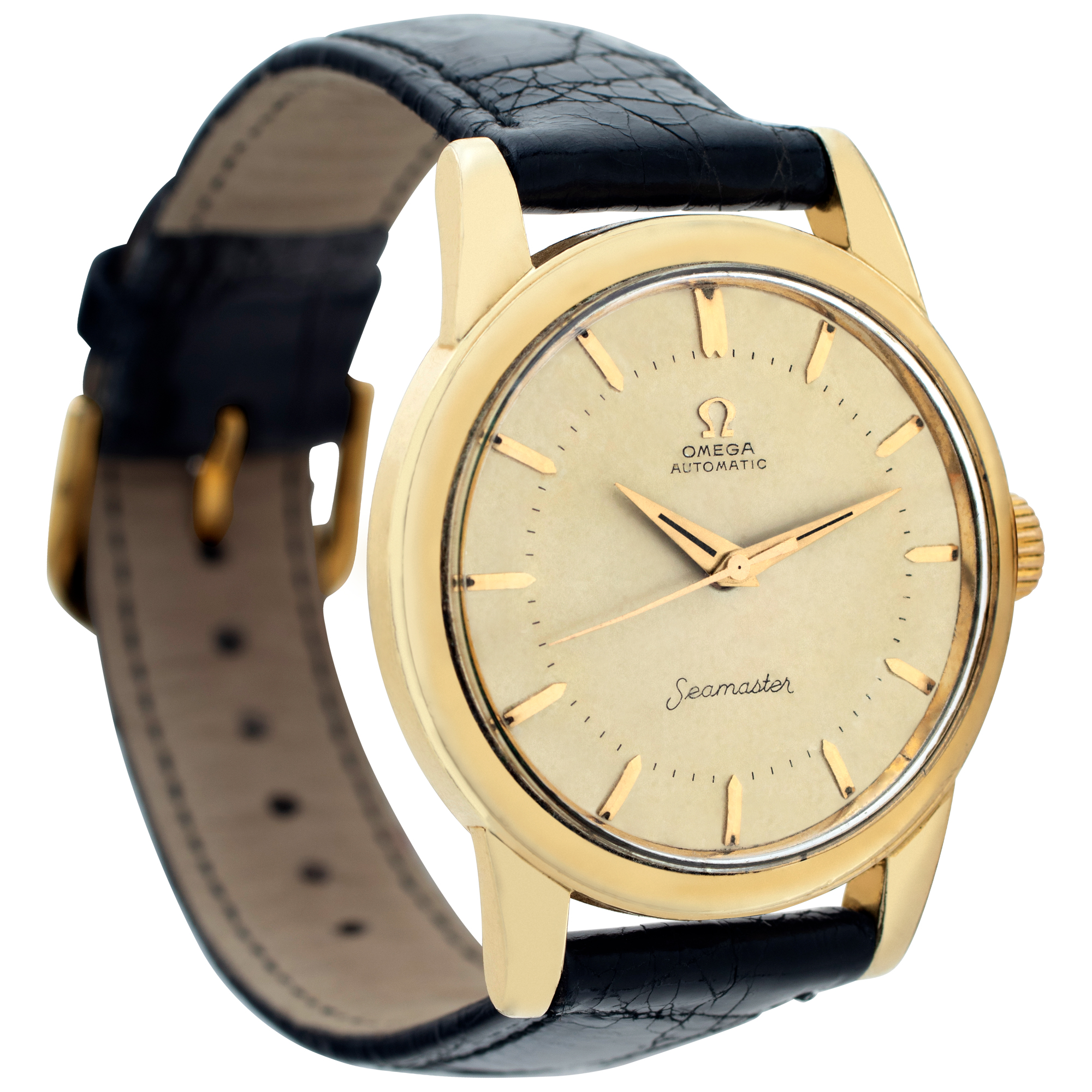 Omega Omega 3850 Seamaster Automatic Unisex Gold Plate Watches Omega Omega 3850 Seamaster Automatic Unisex Gold Plate Watches