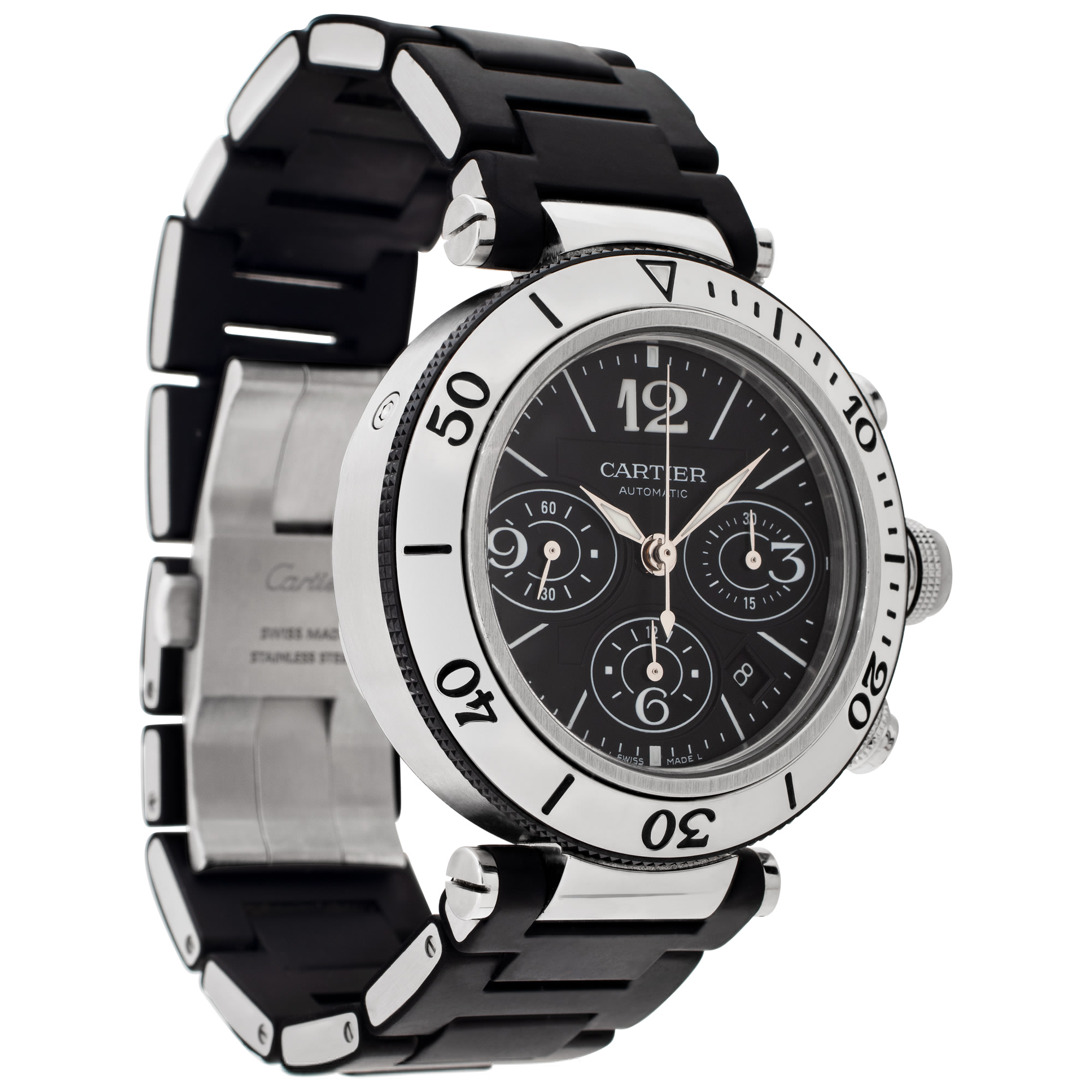 Cartier W31088U2 Pasha Seatimer Chrono Automatic Male Stainless Steel Watches Cartier W31088U2 Pasha Seatimer Chrono Automatic Male Stainless Steel Watches