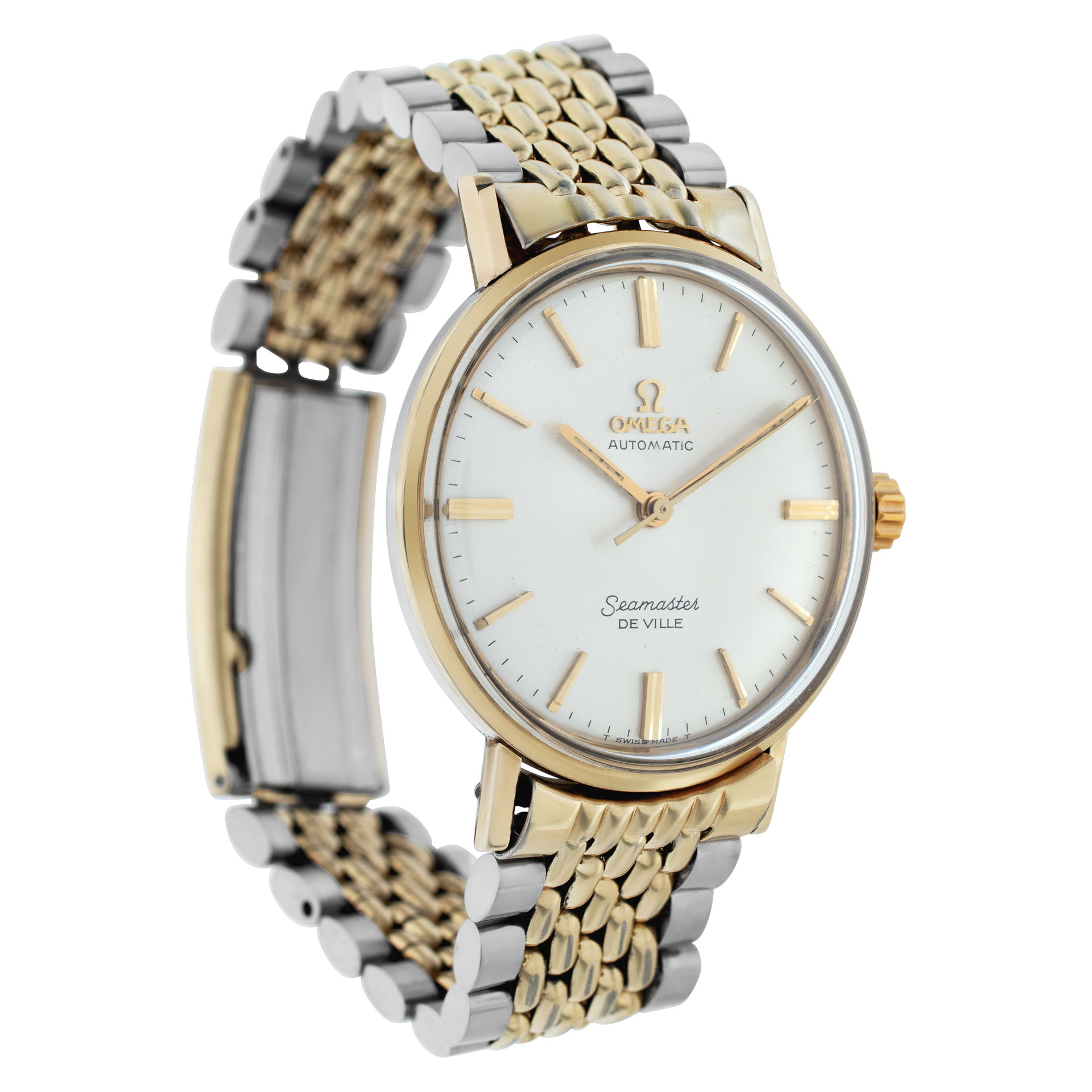 Omega KM6068 Seamaster Automatic Unisex Stainless Steel & Gold Plated Watches Omega KM6068 Seamaster Automatic Unisex Stainless Steel & Gold Plated Watches