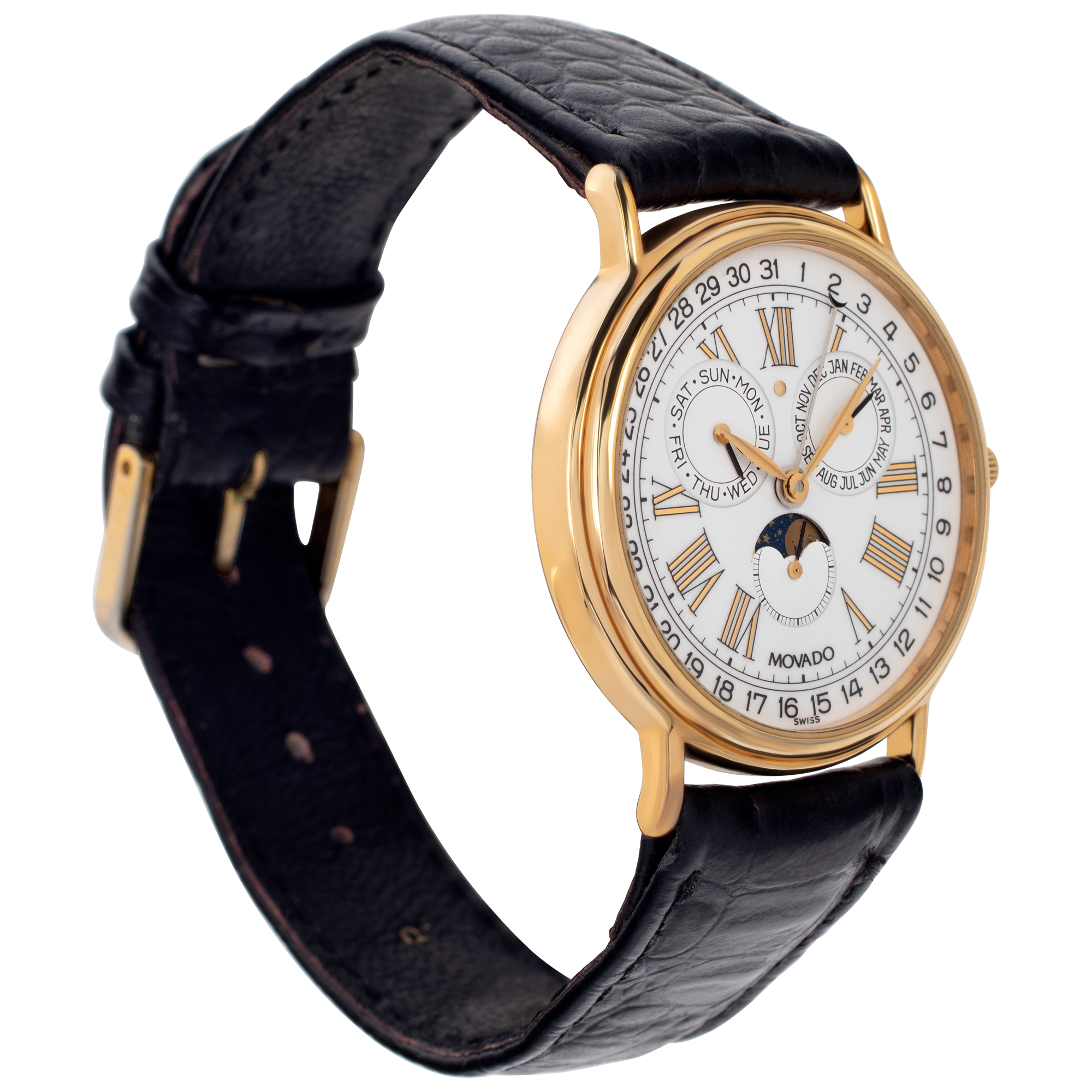 Movado 87-03-862 Annual Calendar Quartz Unisex Gold Fill Watches Movado 87-03-862 Annual Calendar Quartz Unisex Gold Fill Watches