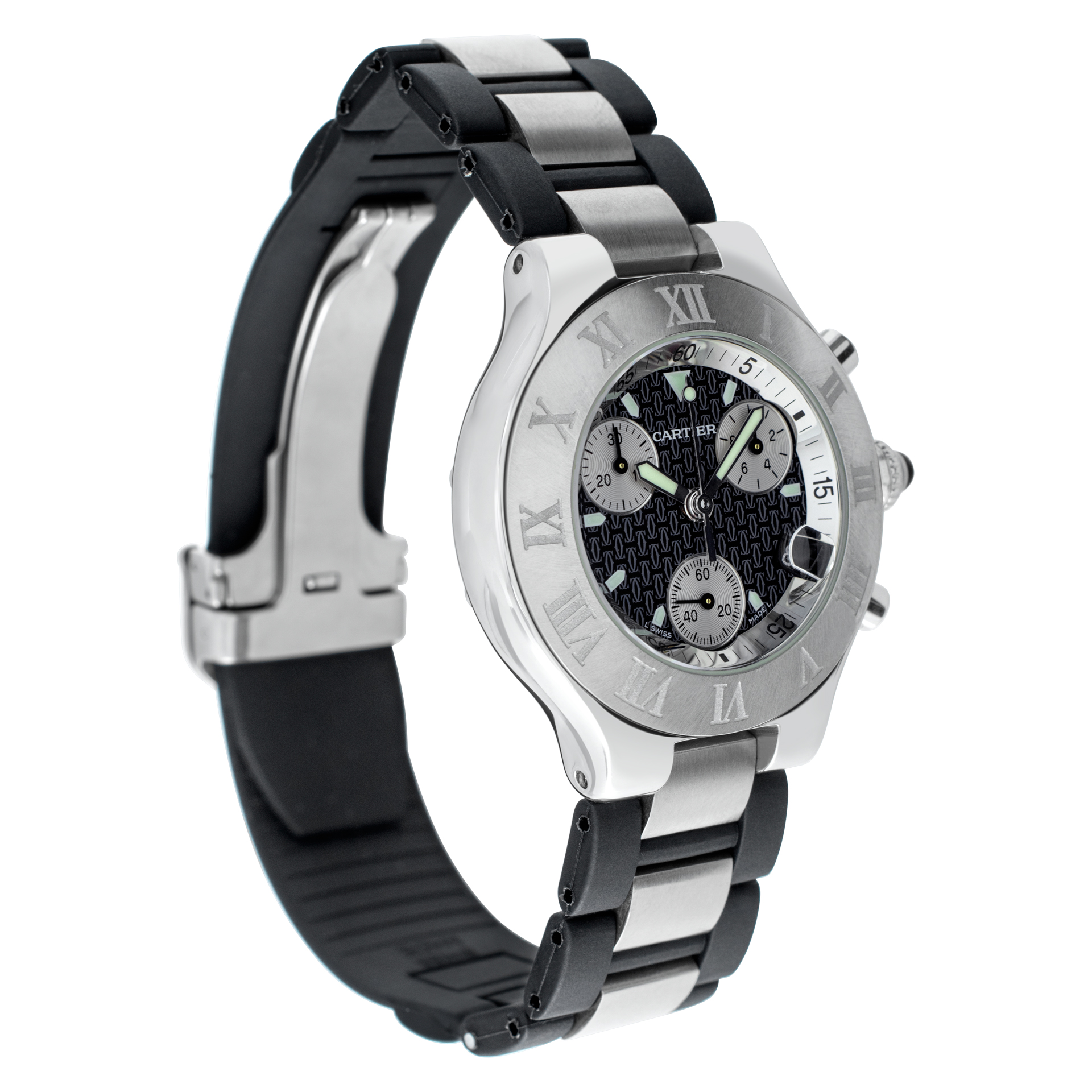 Cartier W10125U2 Chronoscaph 21 Quartz Unisex Stainless Steel Watches Cartier W10125U2 Chronoscaph 21 Quartz Unisex Stainless Steel Watches