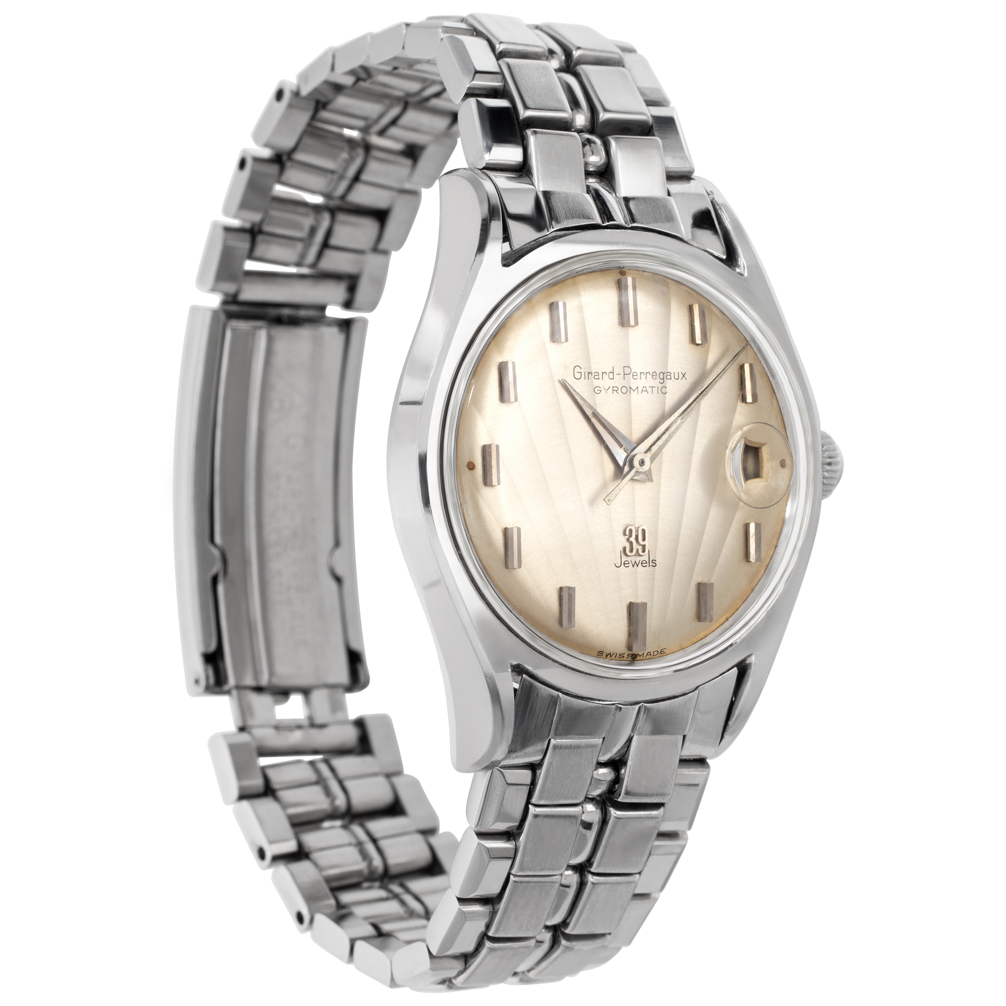 Girard Perregaux Girard Perregaux 2062 Vintage Automatic Unisex Stainless Steel Watches Girard Perregaux Girard Perregaux 2062 Vintage Automatic Unisex Stainless Steel Watches