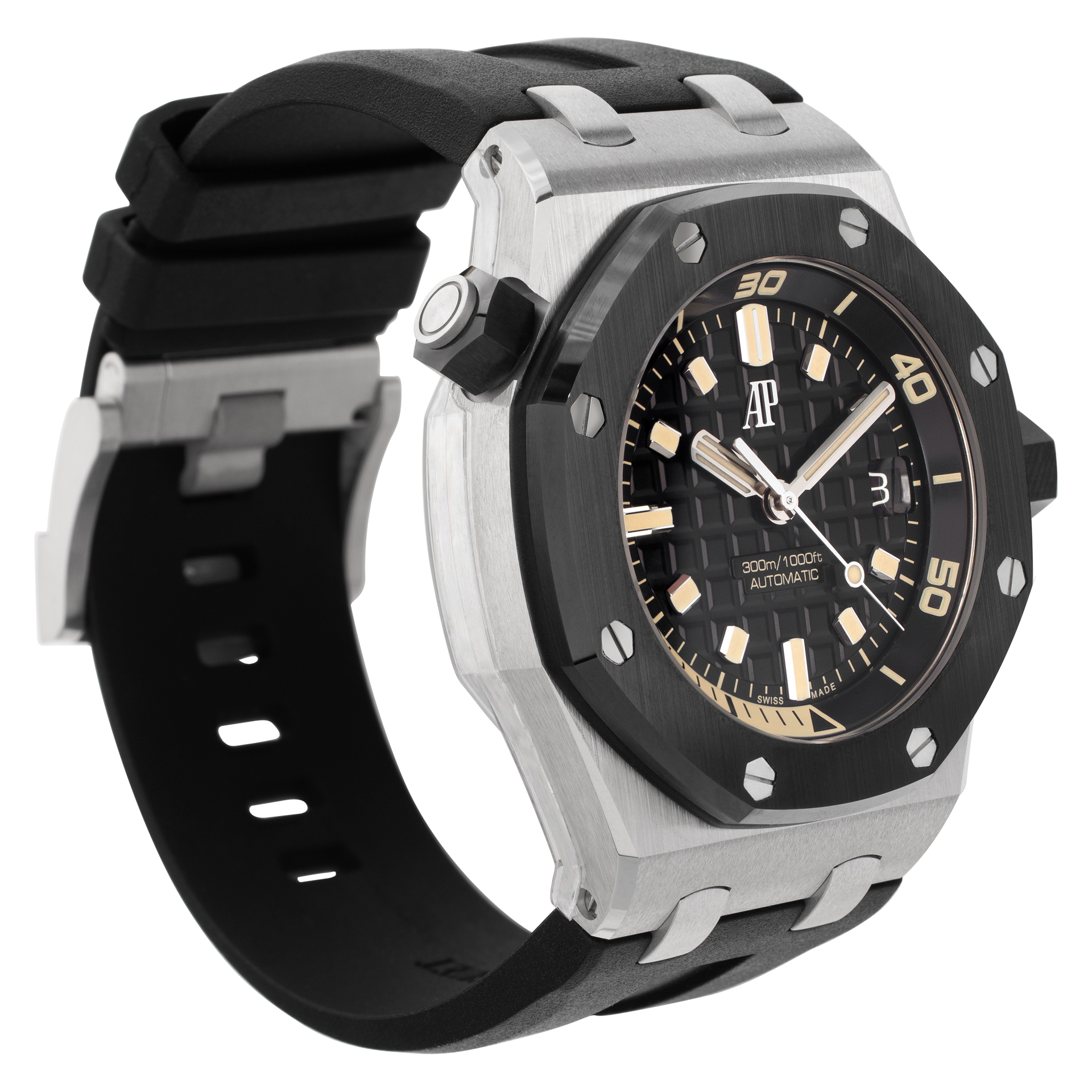 Audemars Piguet 15720CN.OO.A002CA.01 Royal Oak Offshore Automatic Male 18k White Gold Watches Audemars Piguet 15720CN.OO.A002CA.01 Royal Oak Offshore Automatic Male 18k White Gold Watches