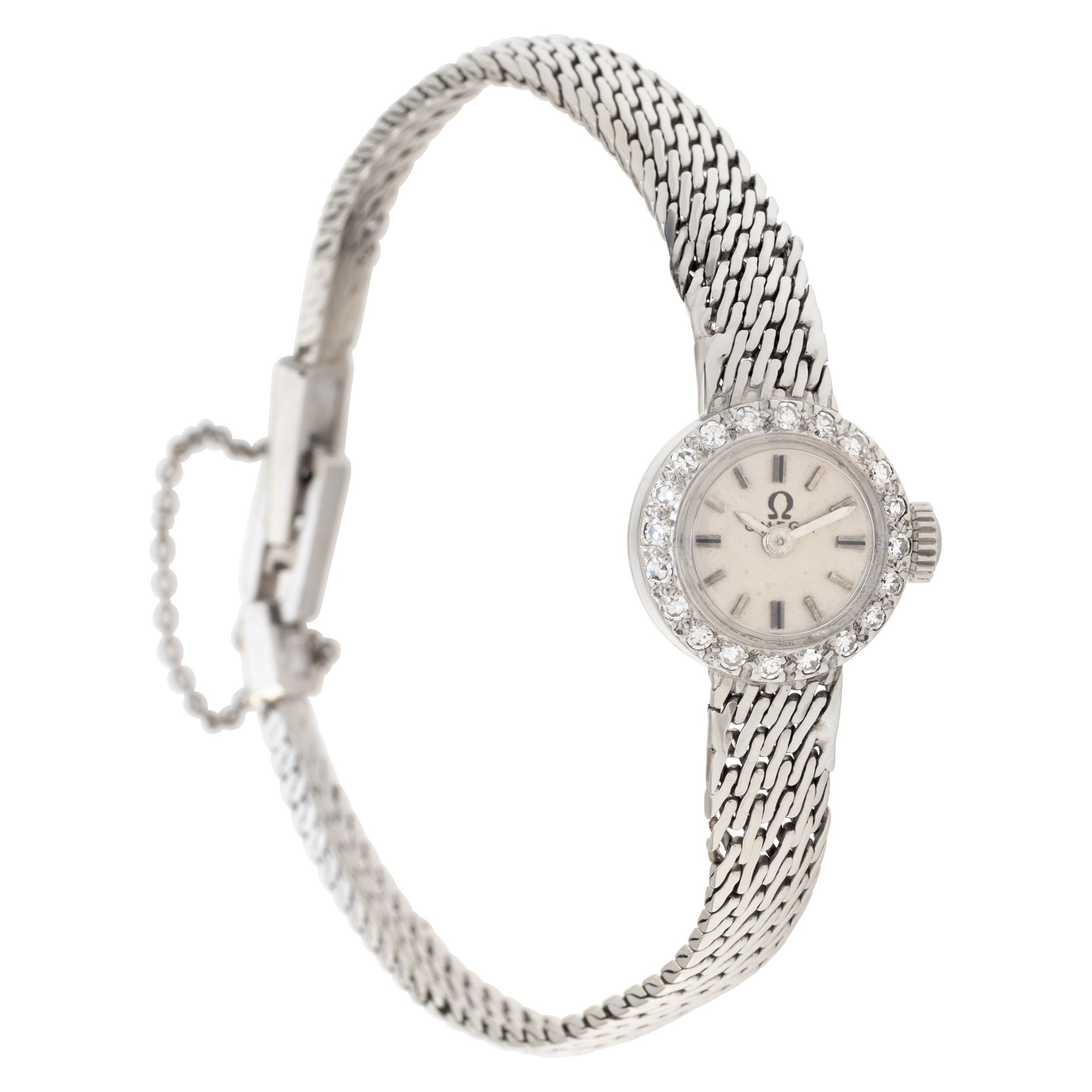 Omega Omega 3862 Cocktail Manual Female 14k White Gold Watches Omega Omega 3862 Cocktail Manual Female 14k White Gold Watches