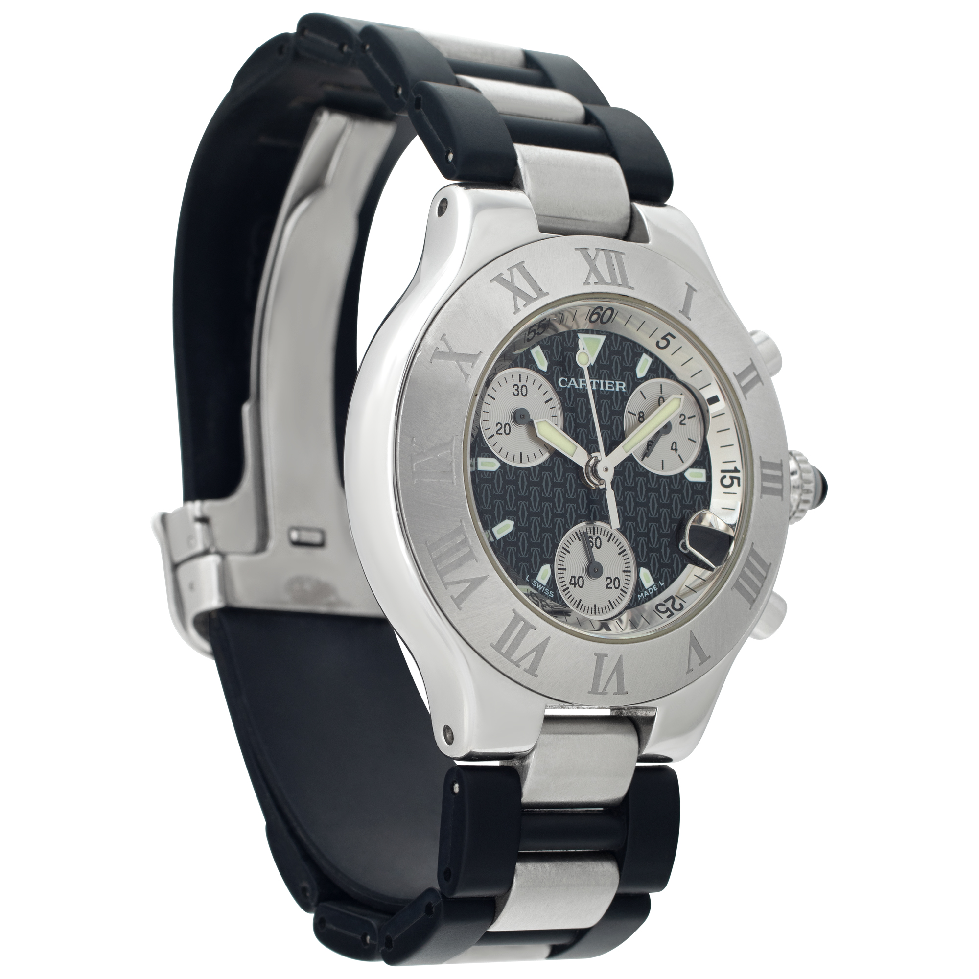 Cartier W10125U2 Chronoscaph Quartz Female Stainless Steel Watches Cartier W10125U2 Chronoscaph Quartz Female Stainless Steel Watches