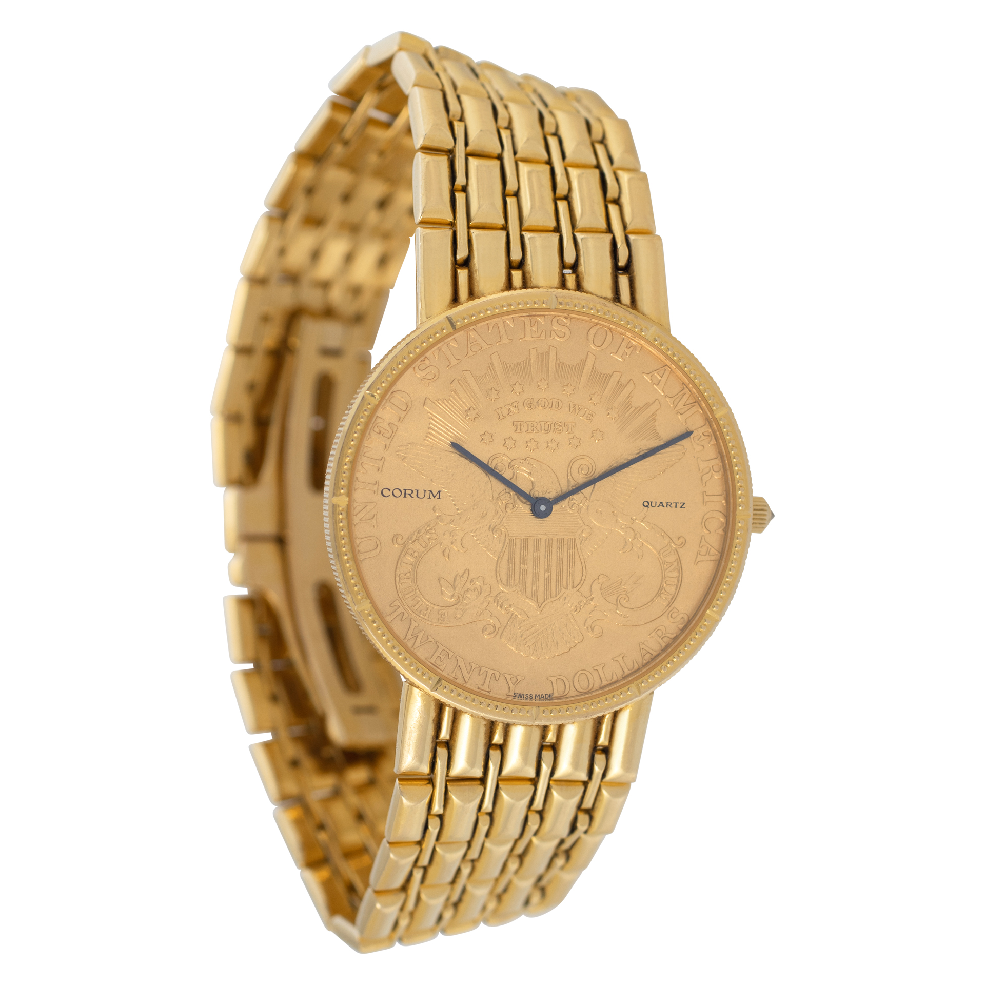 Corum Corum 2872 $20 gold piece Quartz Male 18k yellow gold Watches Corum Corum 2872 $20 gold piece Quartz Male 18k yellow gold Watches