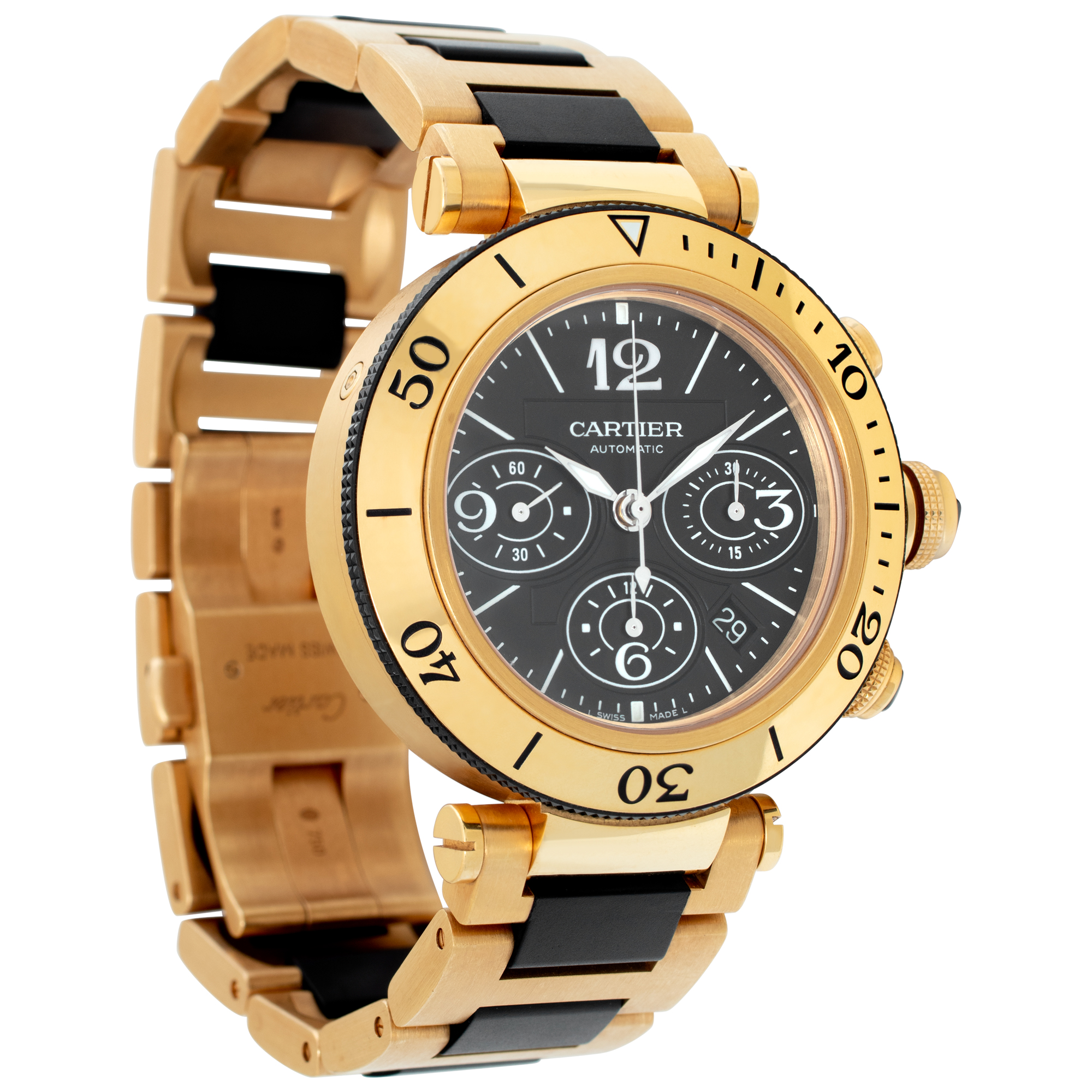Cartier W301970M Pasha Seatimer Chrono Automatic Unisex 18k yellow gold Watches Cartier W301970M Pasha Seatimer Chrono Automatic Unisex 18k yellow gold Watches