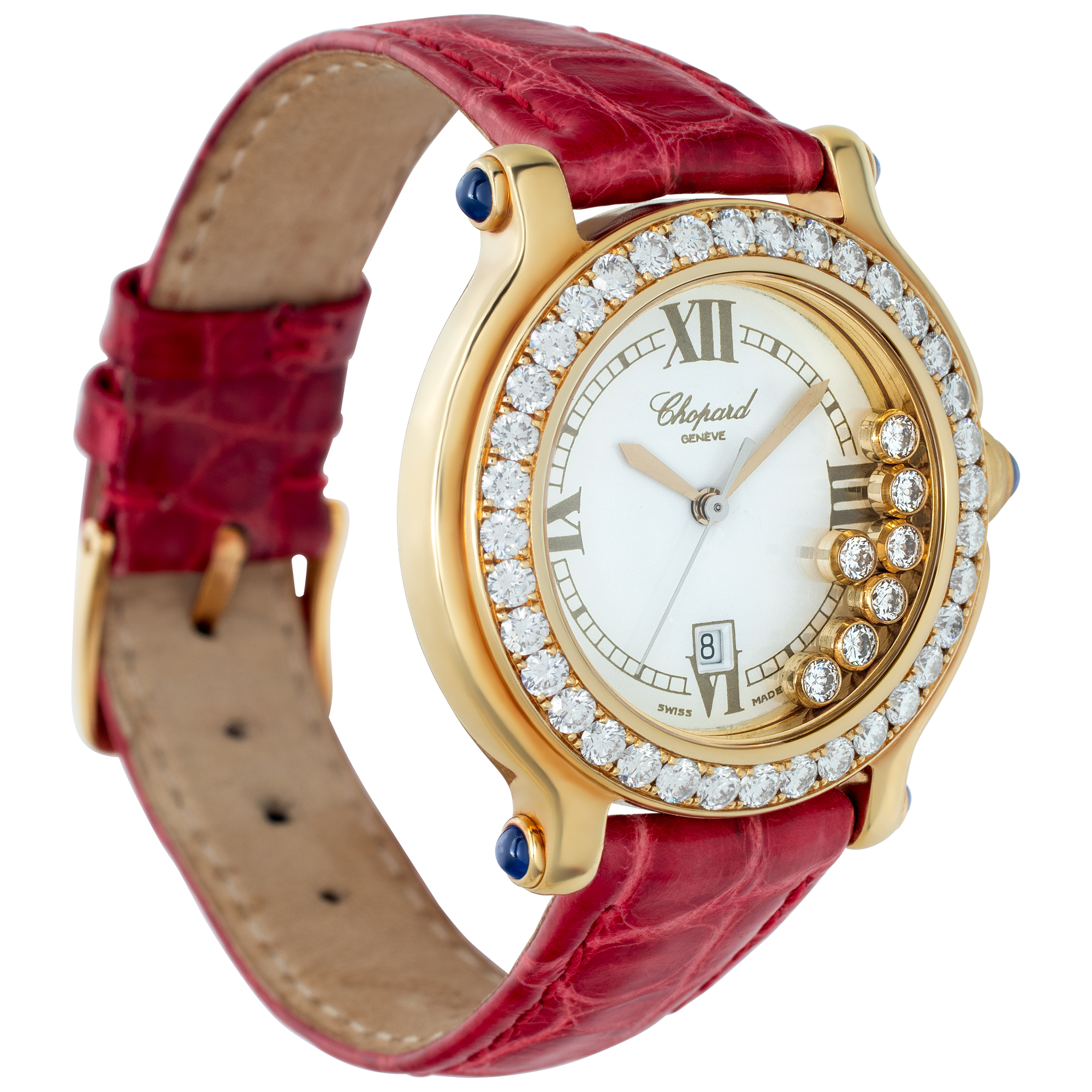 Chopard 27/6144-23/11 Happy Sport Quartz Female 18k yellow gold Watches Chopard 27/6144-23/11 Happy Sport Quartz Female 18k yellow gold Watches