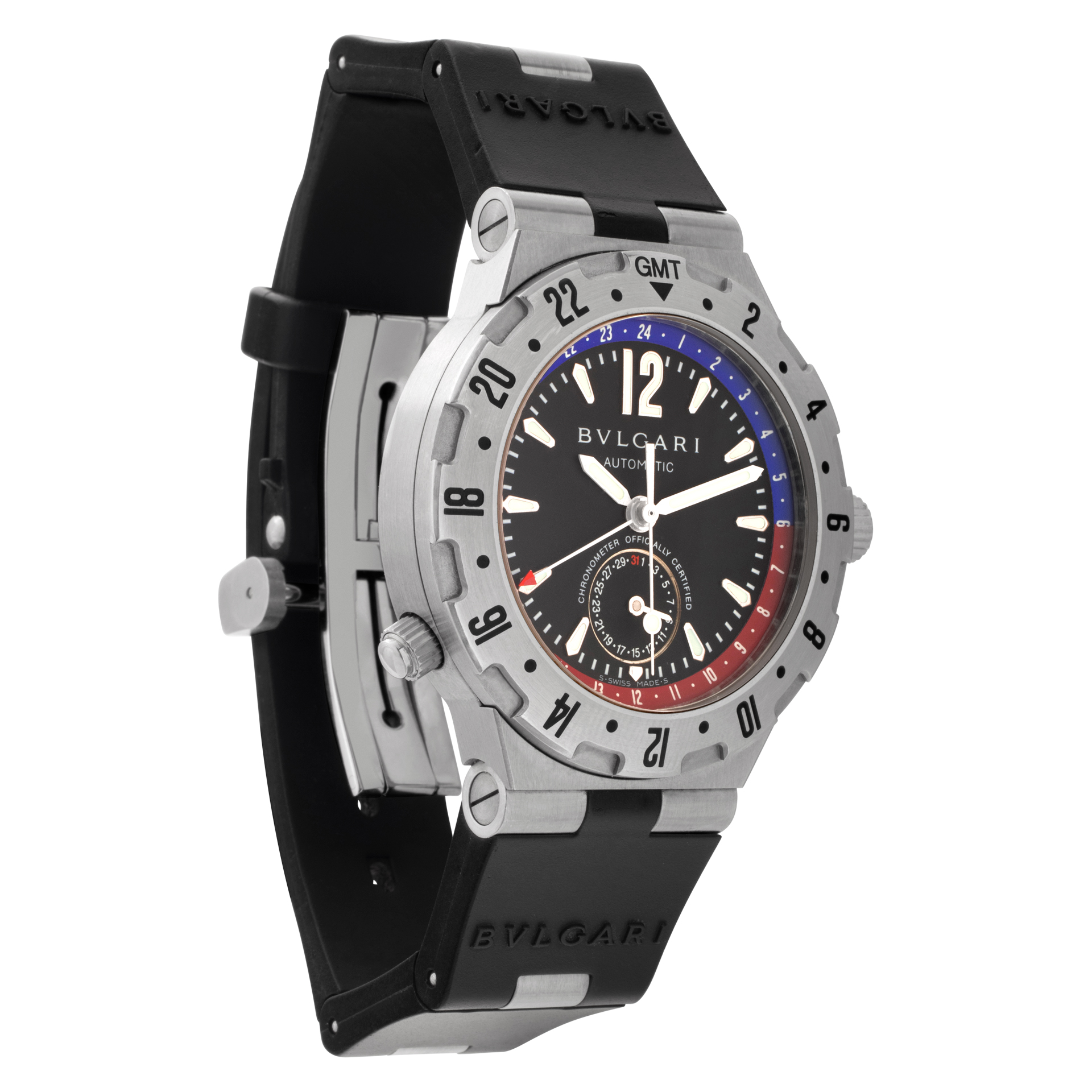 Bvlgari gmt40s Diagono Automatic Male Stainless Steel Watches Bvlgari gmt40s Diagono Automatic Male Stainless Steel Watches