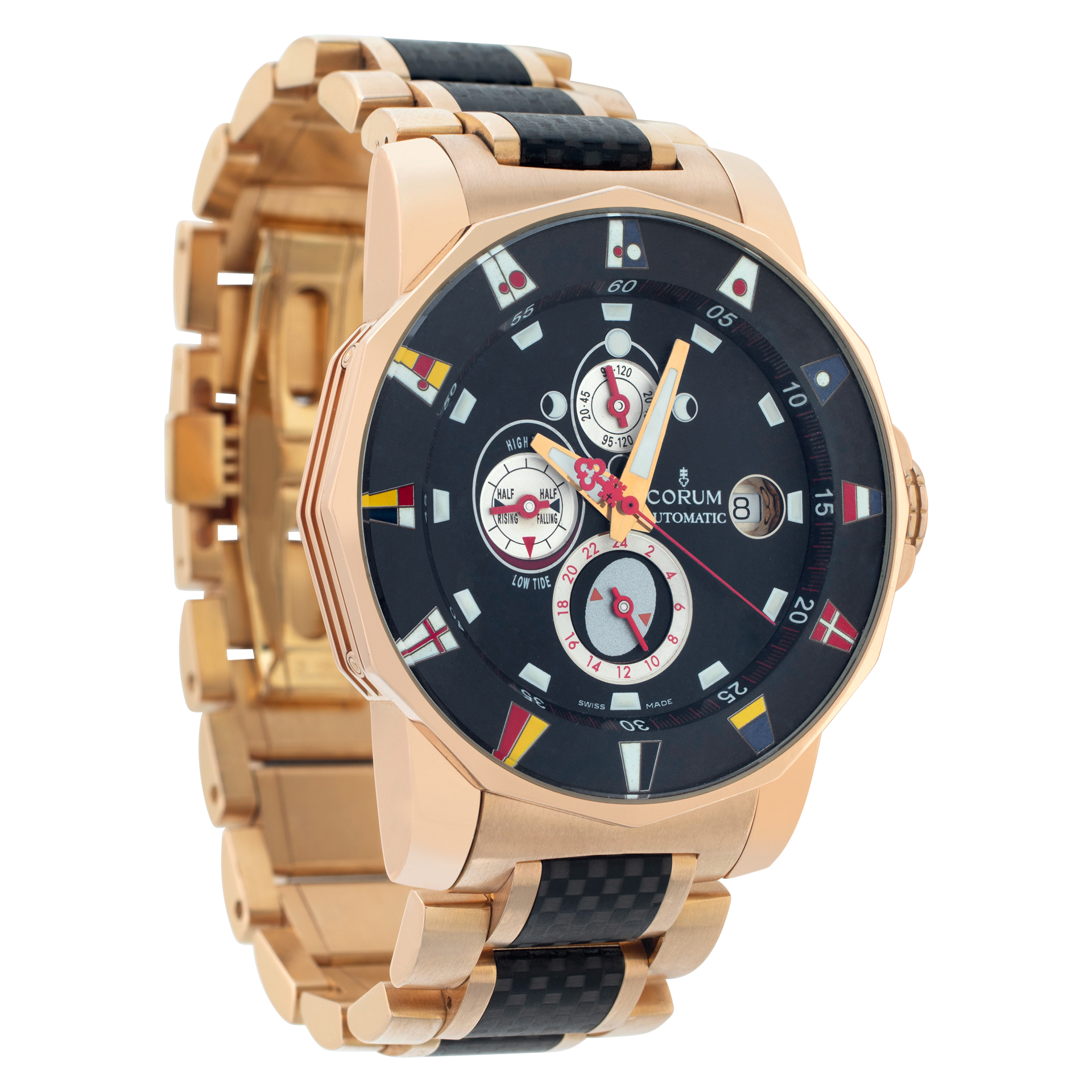 Corum 60223.01578 Admirals Cup Automatic Male 18K Rose gold & Carbon Watches Corum 60223.01578 Admirals Cup Automatic Male 18K Rose gold & Carbon Watches