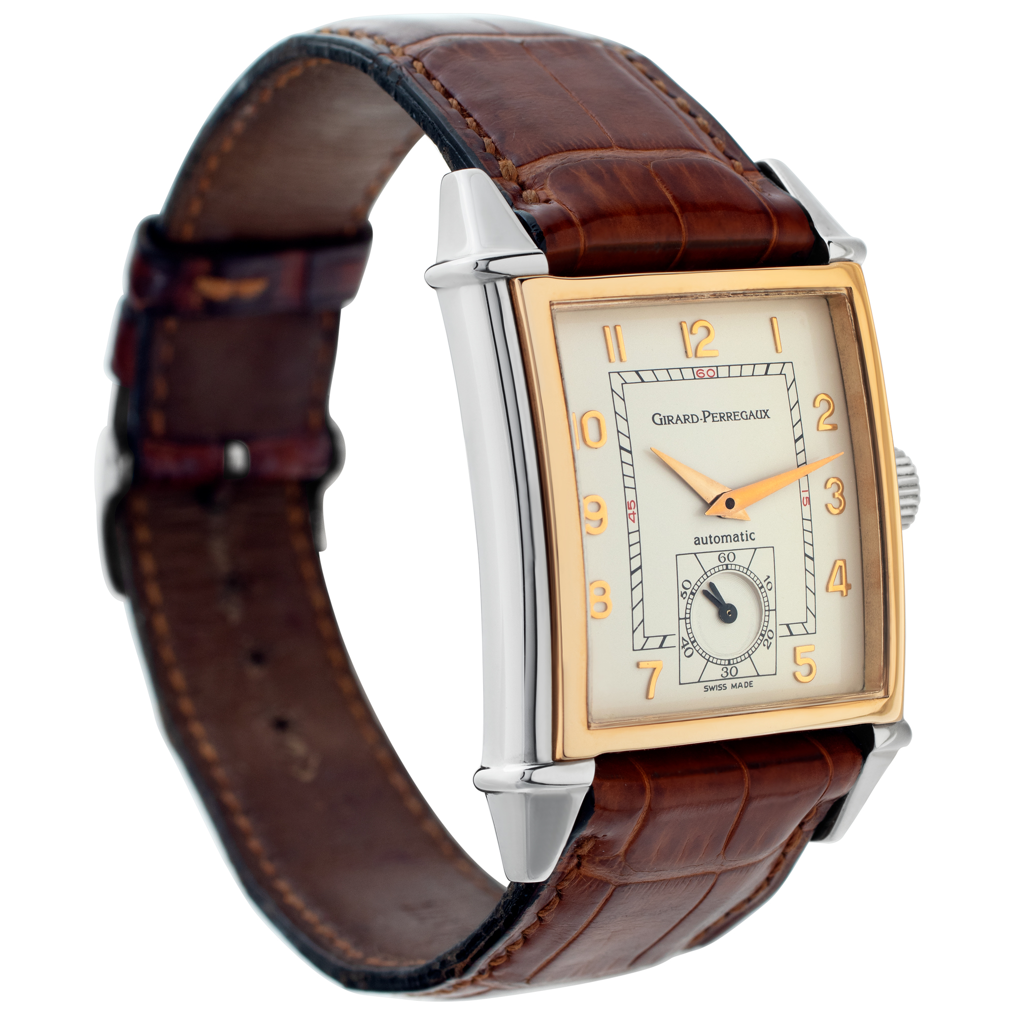 Girard Perregaux 2594 Vintage 1945 Automatic Male stainless steel & rose gold Watches Girard Perregaux 2594 Vintage 1945 Automatic Male stainless steel & rose gold Watches