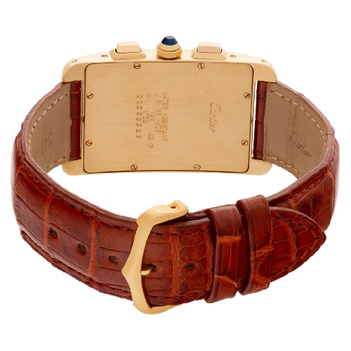 Cartier 1730 Tank Americaine Quartz Male 18k yellow gold Watches Cartier 1730 Tank Americaine Quartz Male 18k yellow gold Watches