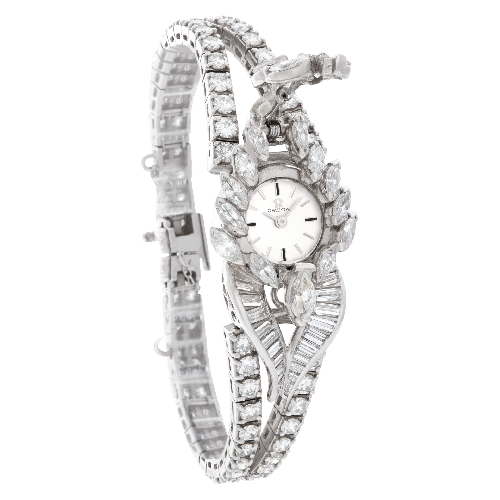 Omega Omega 3962 Classic Manual Female Platinum Watches Omega Omega 3962 Classic Manual Female Platinum Watches