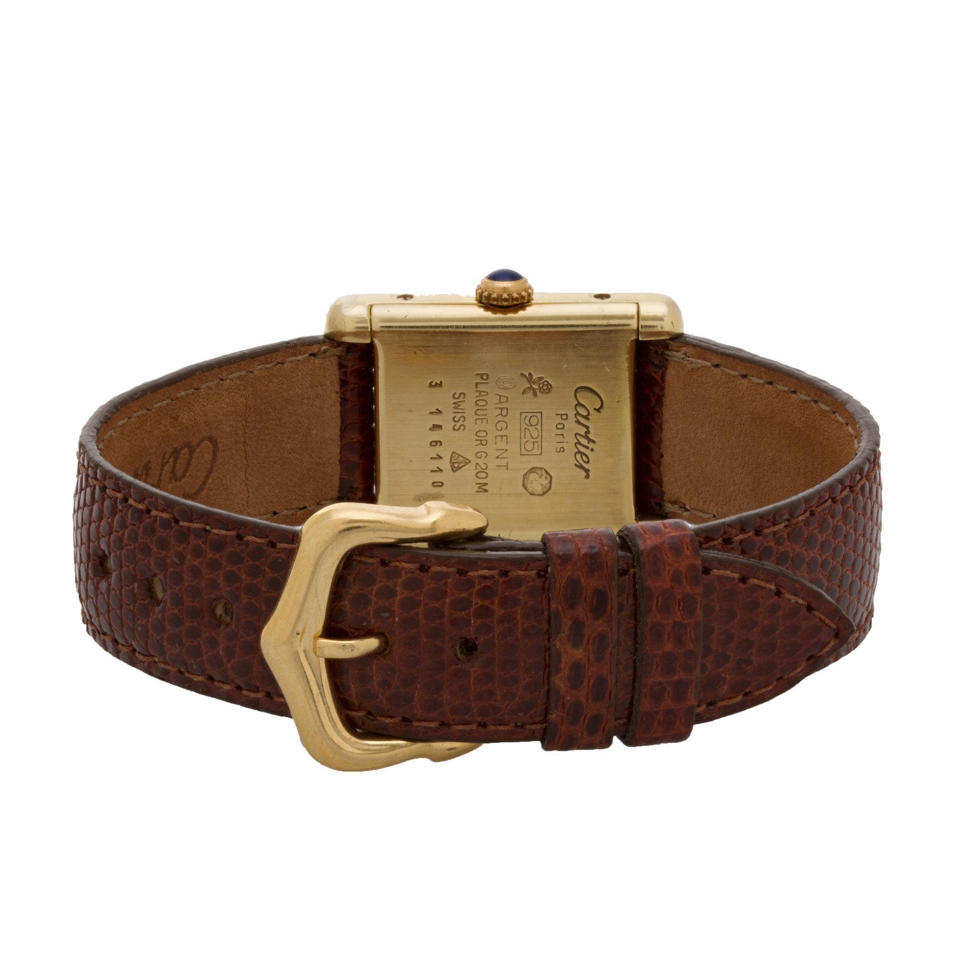Cartier 3146110 Tank Manual Female Vermeil Watches Cartier 3146110 Tank Manual Female Vermeil Watches