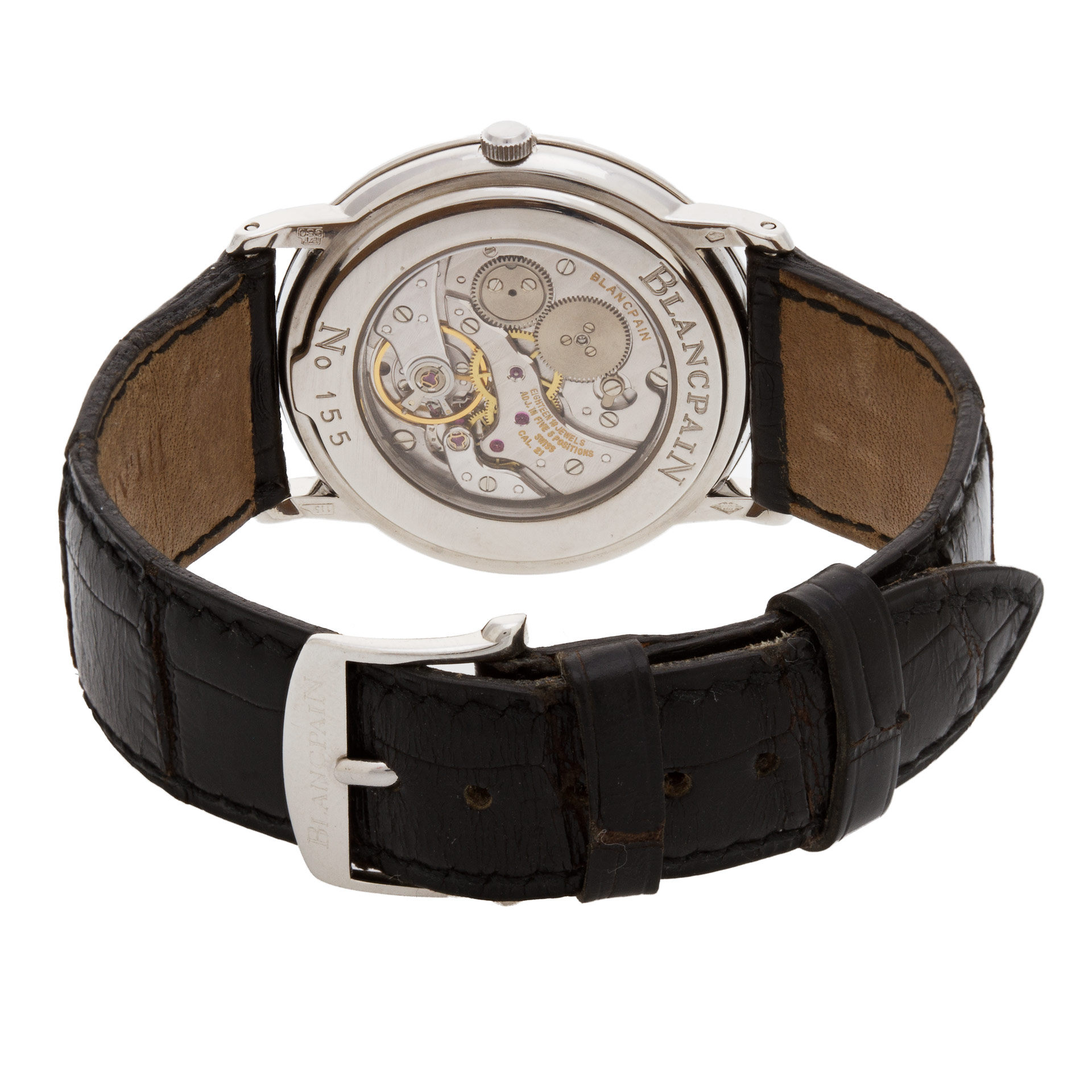Blancpain 0021-3427-55 Villeret Manual Male Platinum Watches Blancpain 0021-3427-55 Villeret Manual Male Platinum Watches