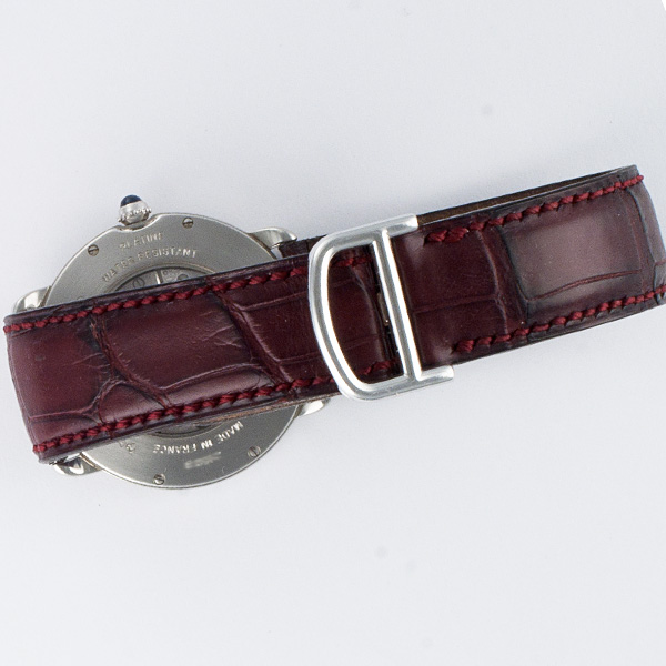 Cartier 2452 b Ronde Solo Manual Male Platinum Watches Cartier 2452 b Ronde Solo Manual Male Platinum Watches