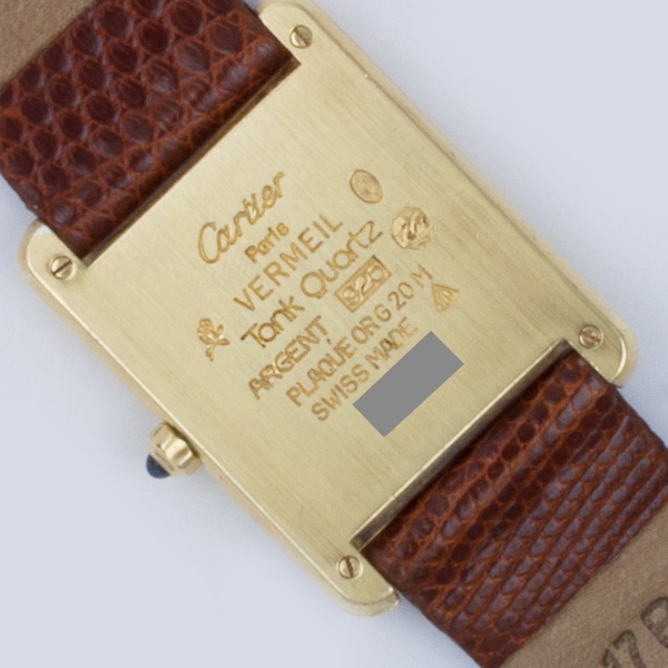 Cartier 8327D Tank Quartz Unisex Vermeil Watches Cartier 8327D Tank Quartz Unisex Vermeil Watches
