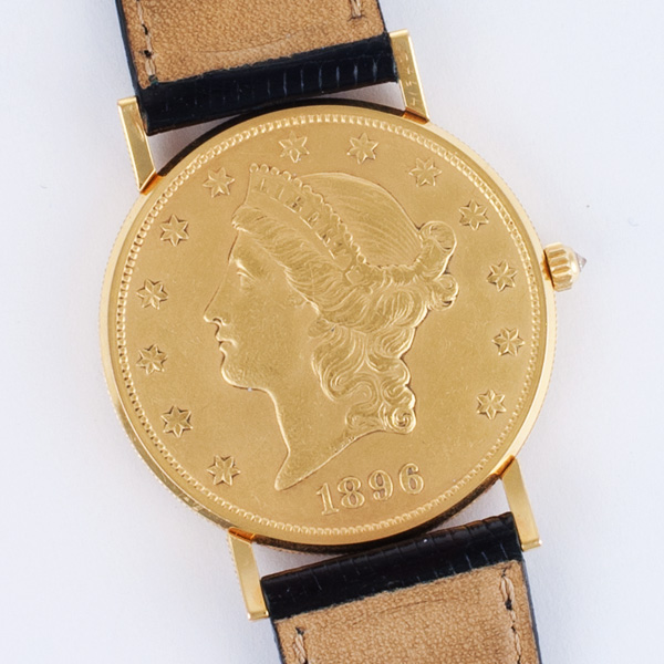 Corum Corum 2934 $20 Coin Quartz Male Gold Watches Corum Corum 2934 $20 Coin Quartz Male Gold Watches