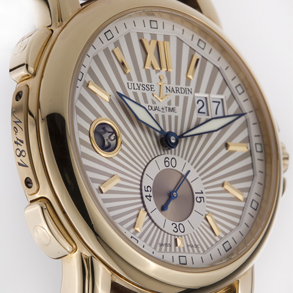 Ulysse Nardin 246-55 Dual Time Automatic Male 18k yellow gold Watches Ulysse Nardin 246-55 Dual Time Automatic Male 18k yellow gold Watches