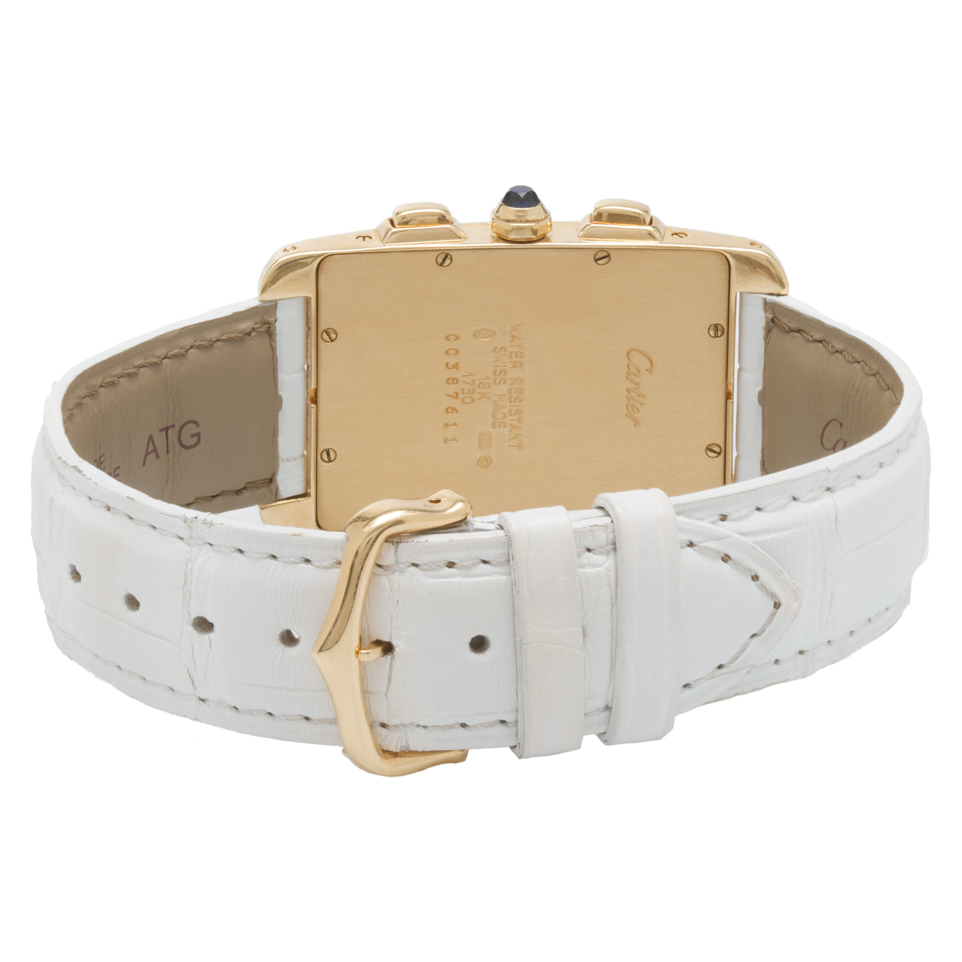 Cartier 1730 Tank Americaine Quartz Male 18k yellow gold Watches Cartier 1730 Tank Americaine Quartz Male 18k yellow gold Watches