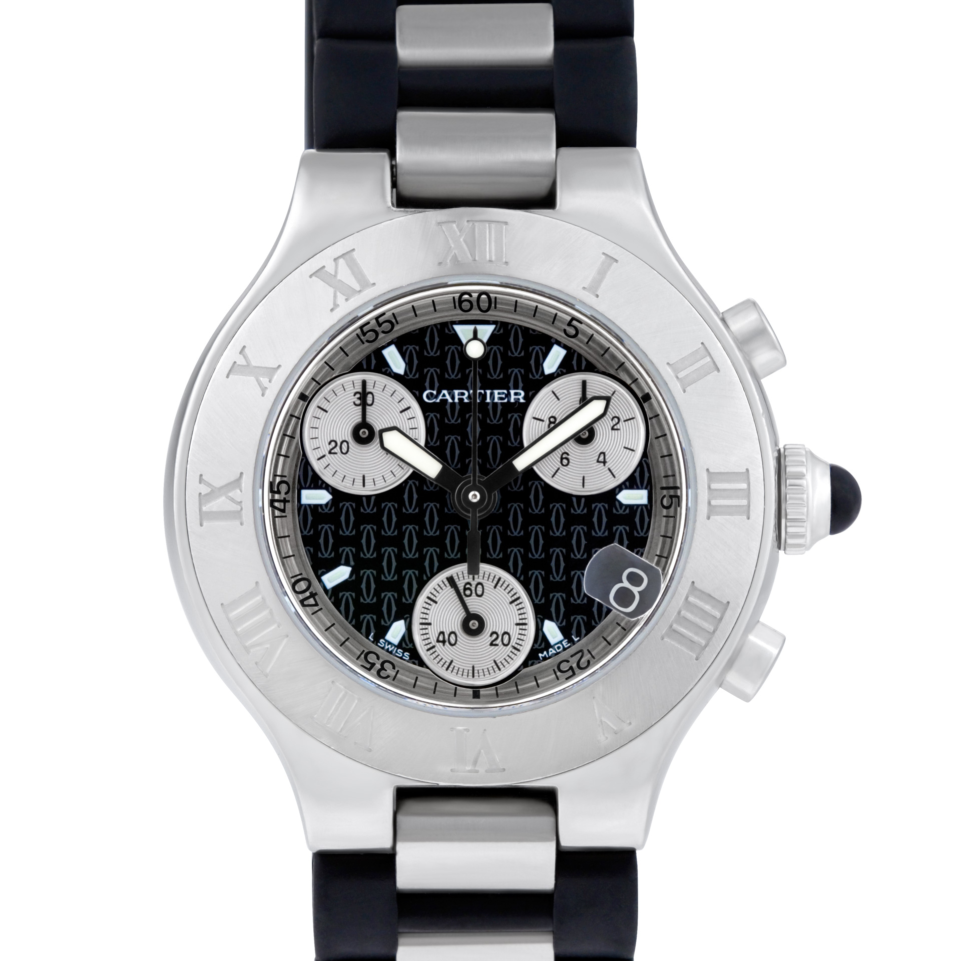 Cartier W10125U2 Chronoscaph 21 Quartz Female Stainless Steel Watches Cartier W10125U2 Chronoscaph 21 Quartz Female Stainless Steel Watches