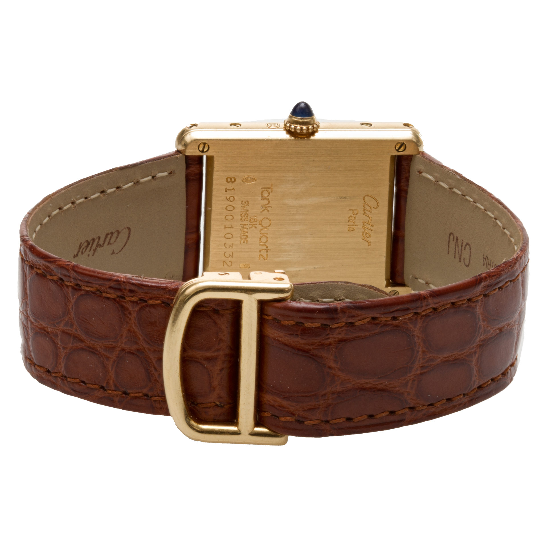 Cartier Cartier 2034 Tank Quartz Unisex 18k yellow gold Watches Cartier Cartier 2034 Tank Quartz Unisex 18k yellow gold Watches