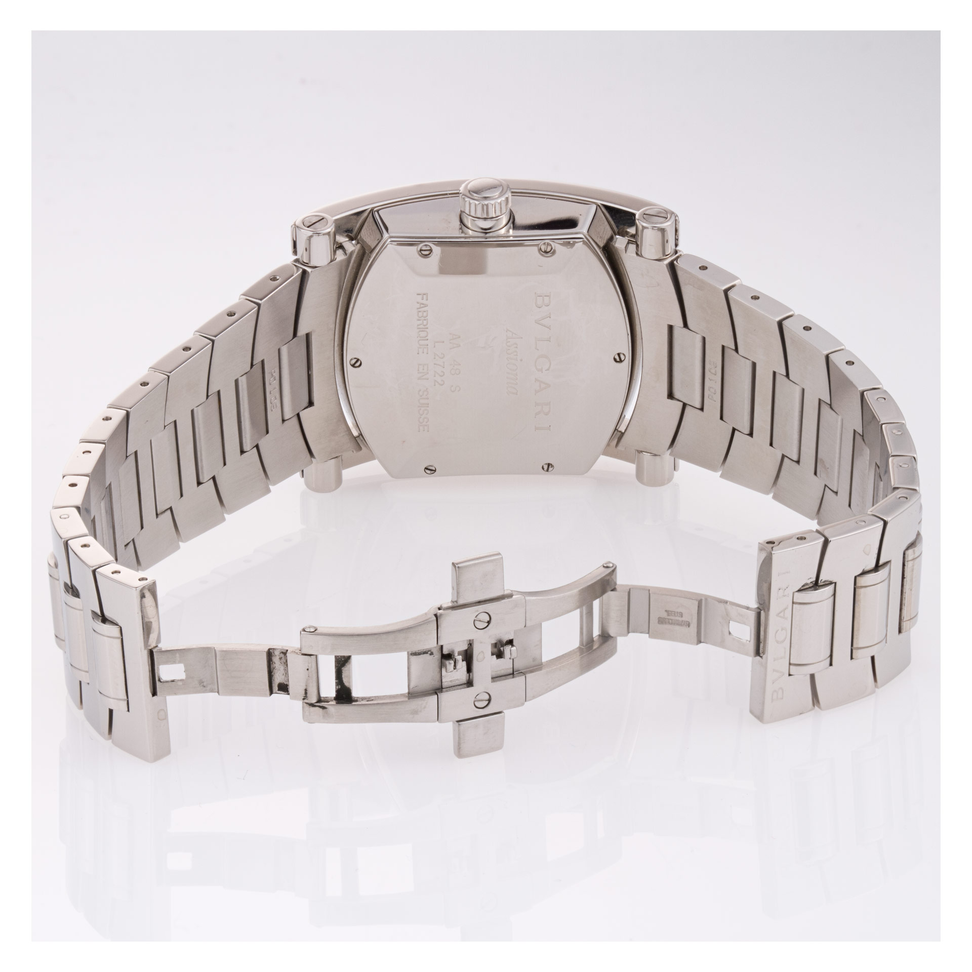 Bvlgari AA 48 S Assioma Automatic Male Stainless Steel Watches Bvlgari AA 48 S Assioma Automatic Male Stainless Steel Watches