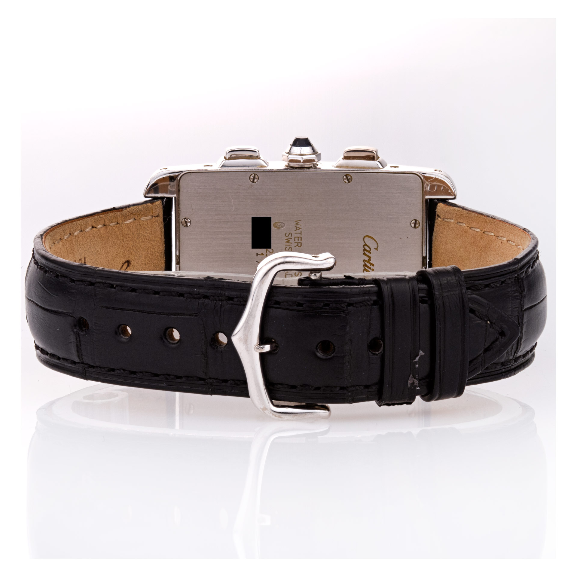 Cartier 2312 Tank Americaine Quartz Male 18k White Gold Watches Cartier 2312 Tank Americaine Quartz Male 18k White Gold Watches