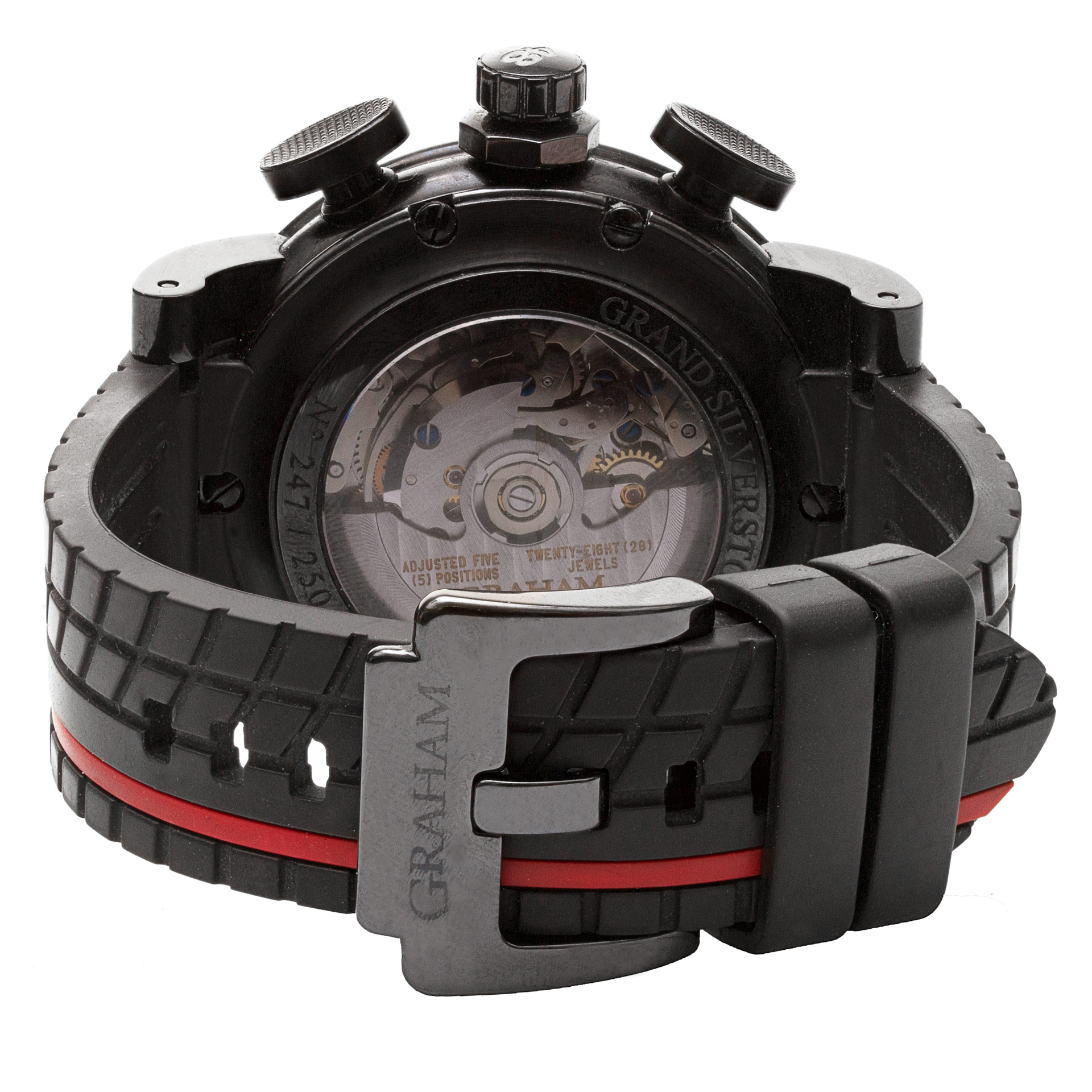 Graham 2BLCB.B10A Silverstone Stowe GMT Automatic Male PVD Watches Graham 2BLCB.B10A Silverstone Stowe GMT Automatic Male PVD Watches