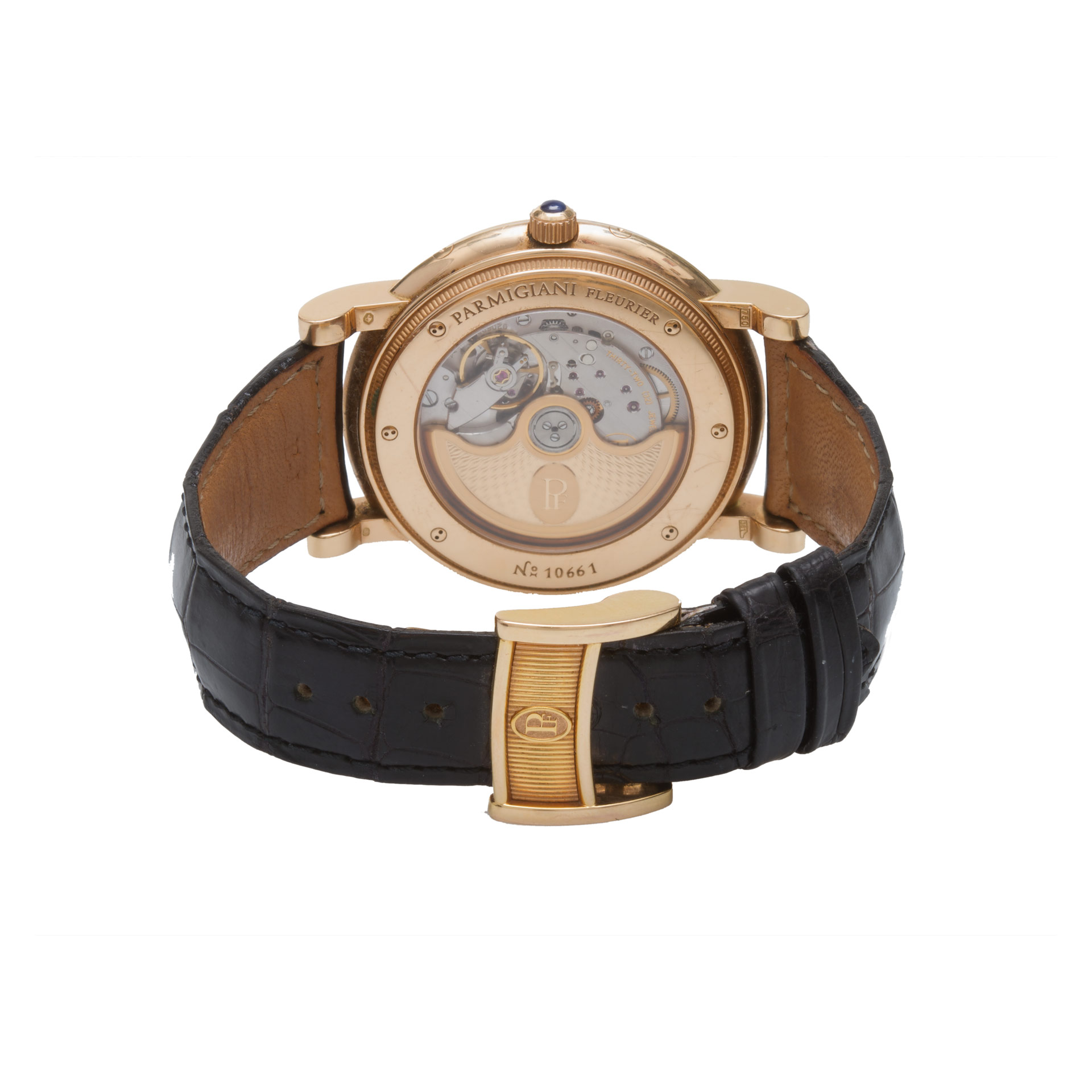 Parmigiani Parmigiani 4443 Fleurier Automatic Male 18k Pink Gold Watches Parmigiani Parmigiani 4443 Fleurier Automatic Male 18k Pink Gold Watches