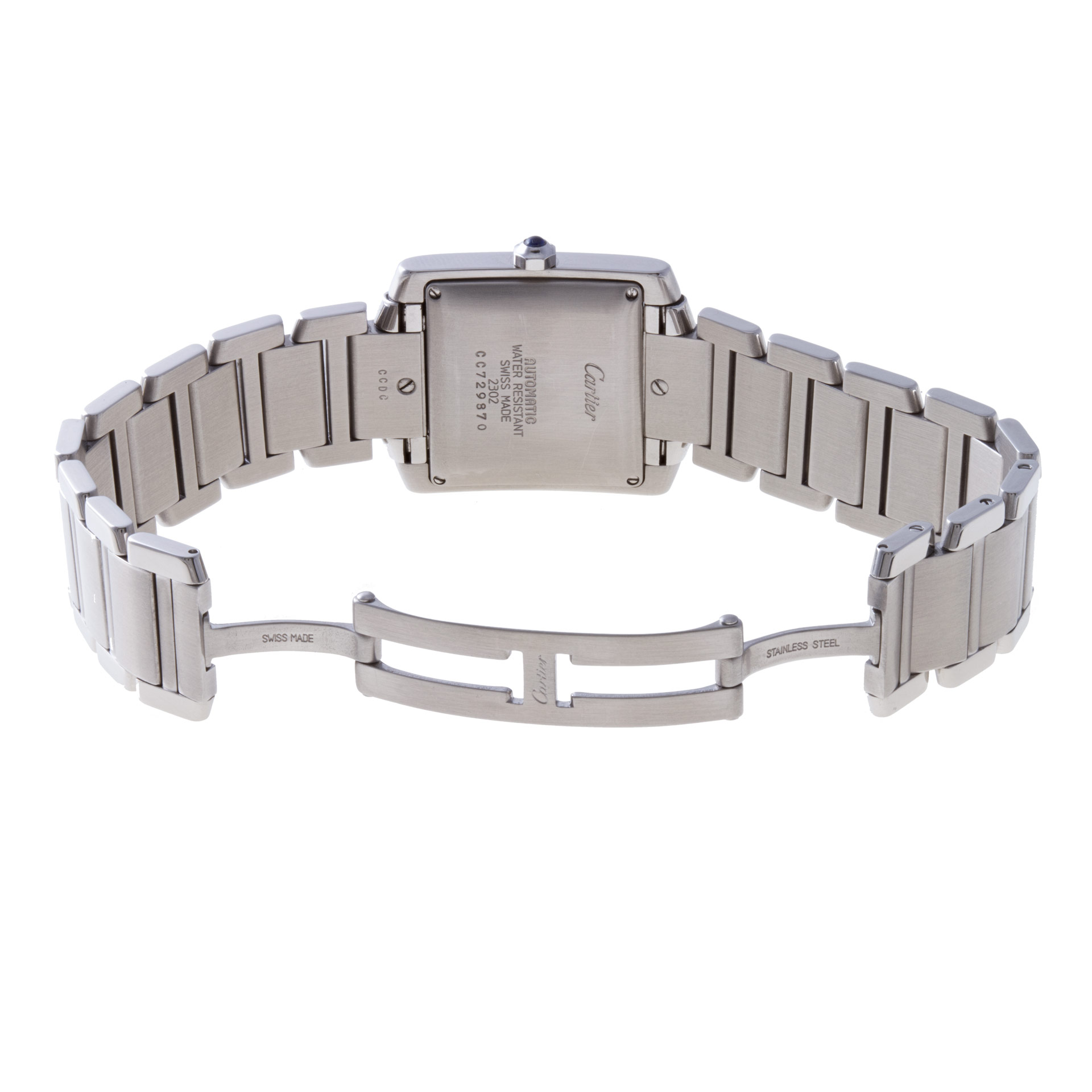 Cartier 2302 Tank Automatic Male Stainless Steel Watches Cartier 2302 Tank Automatic Male Stainless Steel Watches